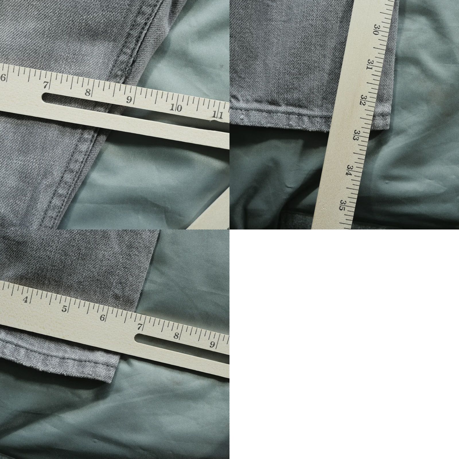 Allsaints VINTAGE All Saints Jeans Mens Slim Pistol 30x33 Light Wash Gray Skinny Distressed 5-Pocket Denim Cotton Logo Mens Size US 30 / EU 46 - 10 Thumbnail