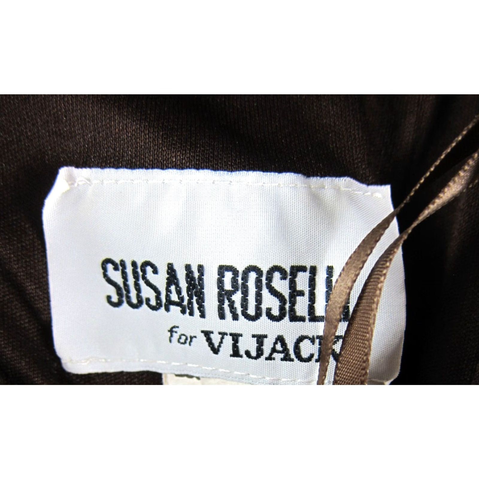 Vintage VINTAGE Susan Roselli Vijack Brown Sparkle Diamond Stretch Long Maxi Dress M Size M / US 6-8 / IT 42-44 - 3 Thumbnail