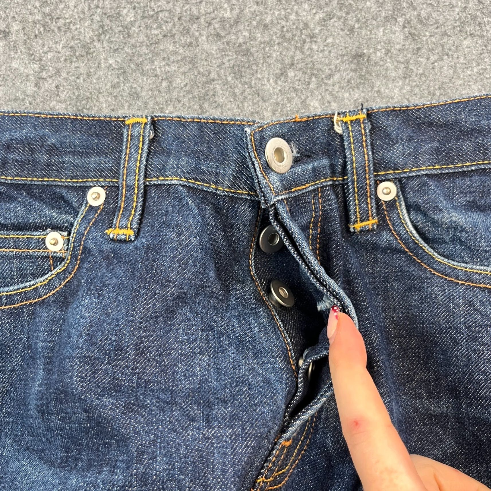 Reiss Reiss Shackleton Jeans Slim Denim 28 30 Dark Wash Blue Indigo 5-Pocket Mens Regular Slim Fit Button Denim Shirt? Size US 28 / EU 44 - 6 Thumbnail