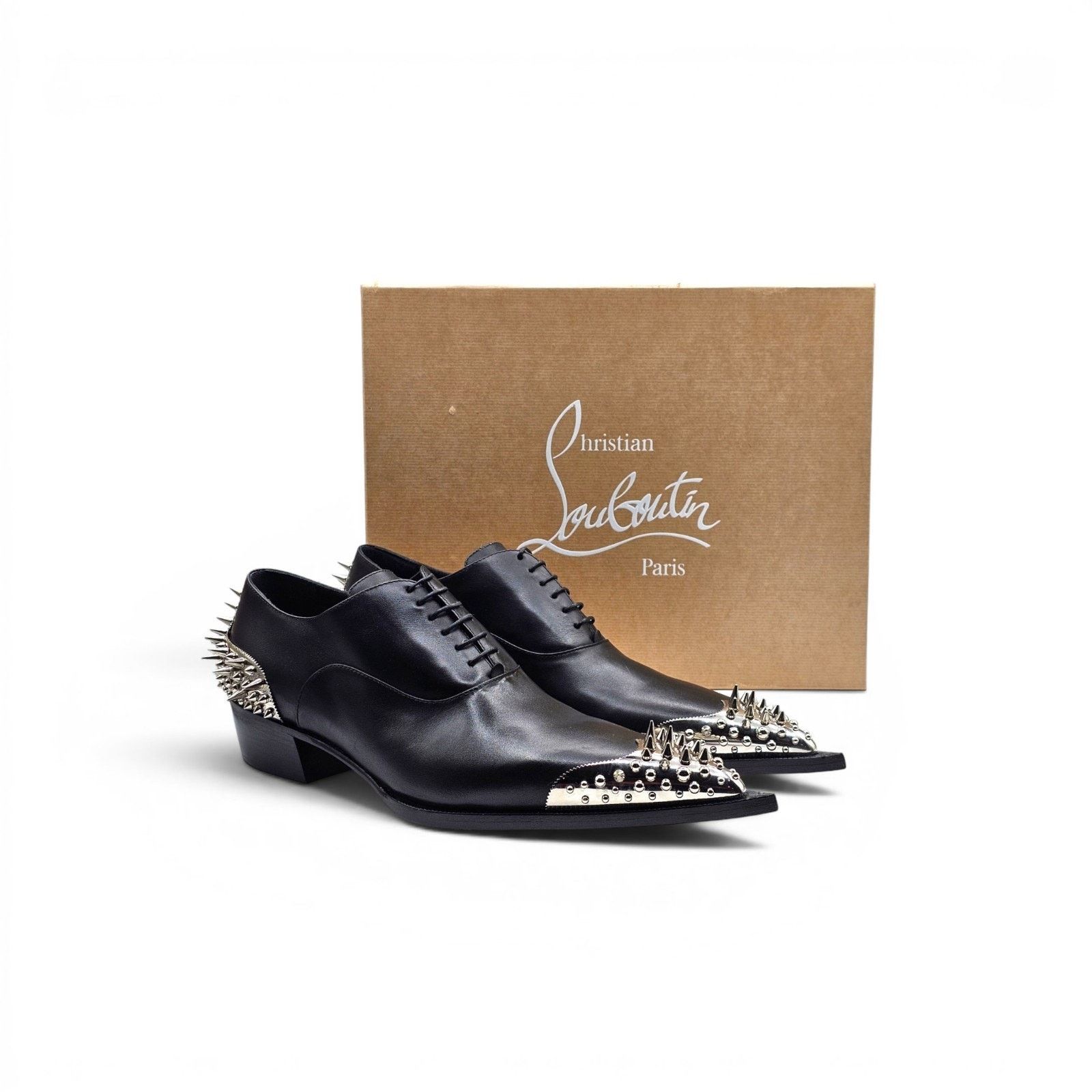 Christian Louboutin Cheliviss Meteor Leather Oxford Shoes EU  display picture 3