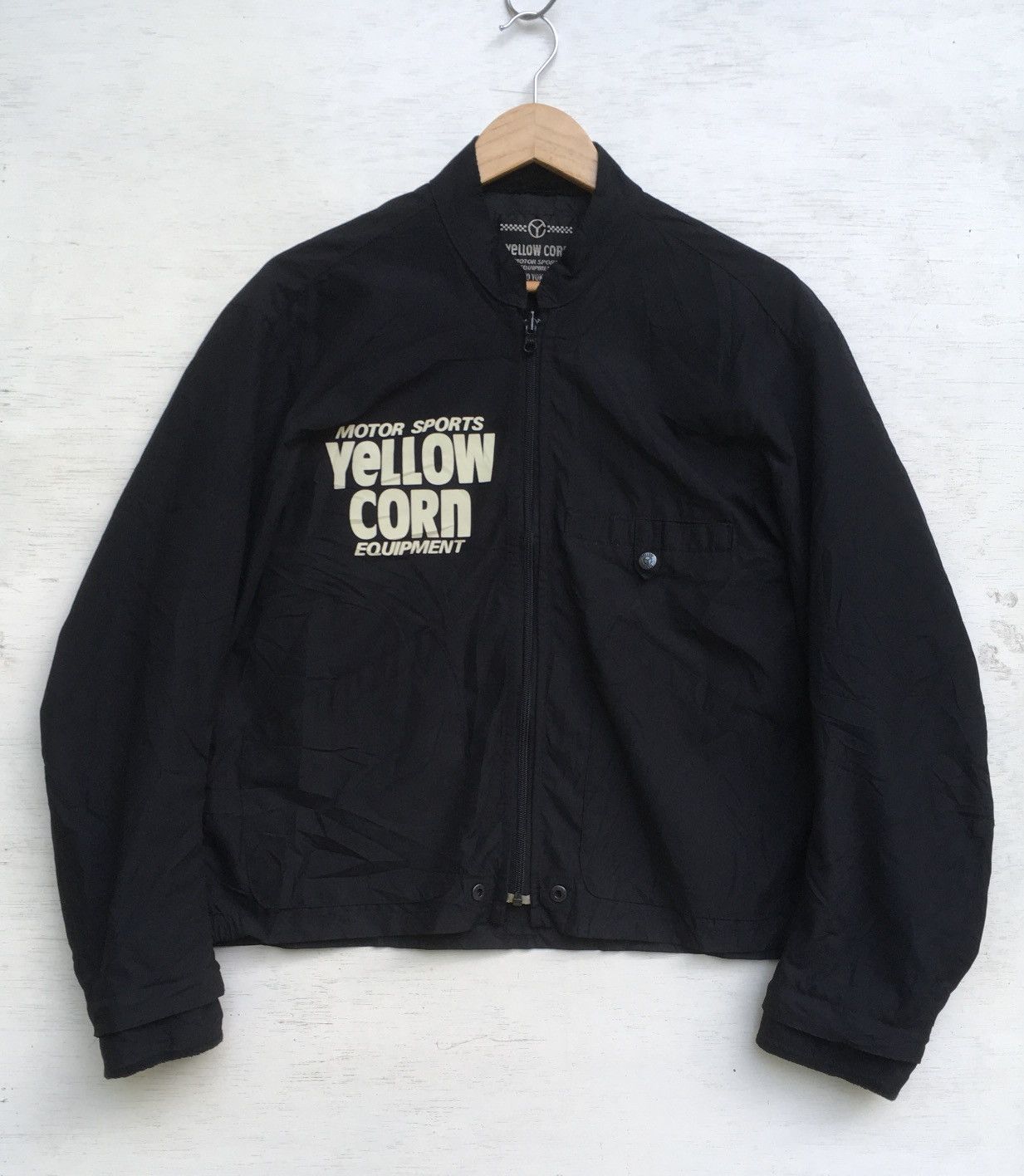 Vintage YELLOW CORN WINDBREAKER SINGLE LIGHT LAYER JACKET Size US L / EU 52-54 / 3 - 13 Thumbnail