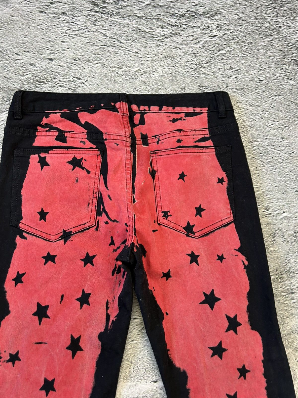 Other Y2K jeans black red slim stars Size US 30 / EU 46 - 8 Thumbnail
