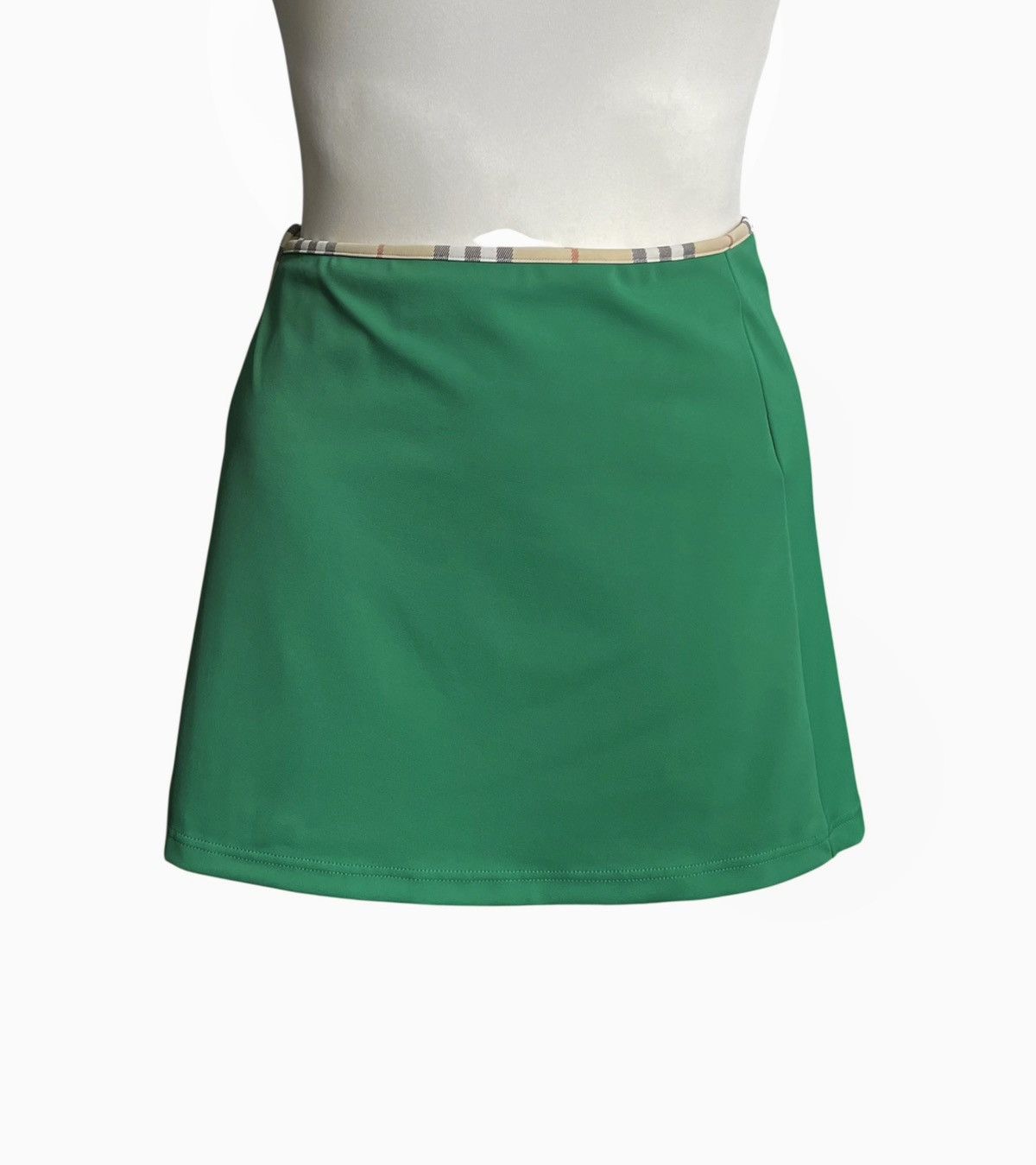 Burberry Burberry Basic Greeb Tie Mini Skirt check summer designer Size 27" / US 4 / IT 40 - 1 Thumbnail