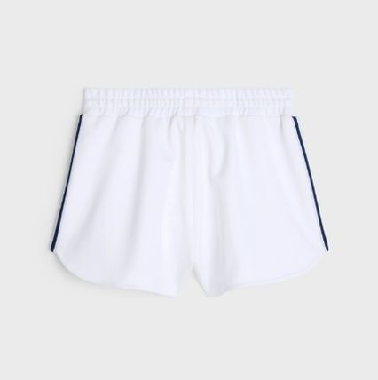 Celine o1bcso1str0724 Mini Jupe Triomphe Jersey Double White Navy Size 28" / US 6 / IT 42 - 2 Thumbnail