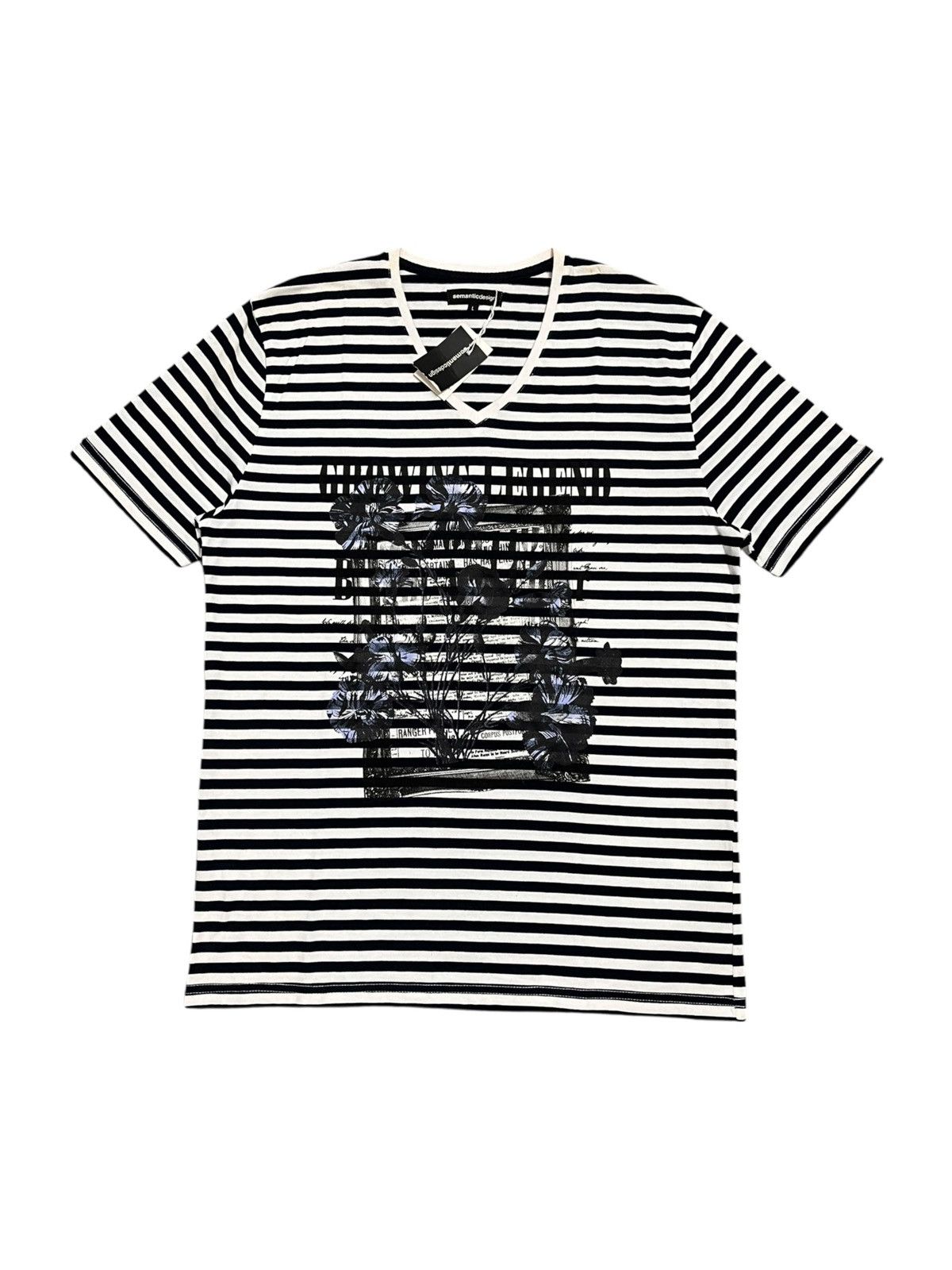 semanticdesign Semantic Design Striped Tee Size US M / EU 48-50 / 2 - 1 Thumbnail