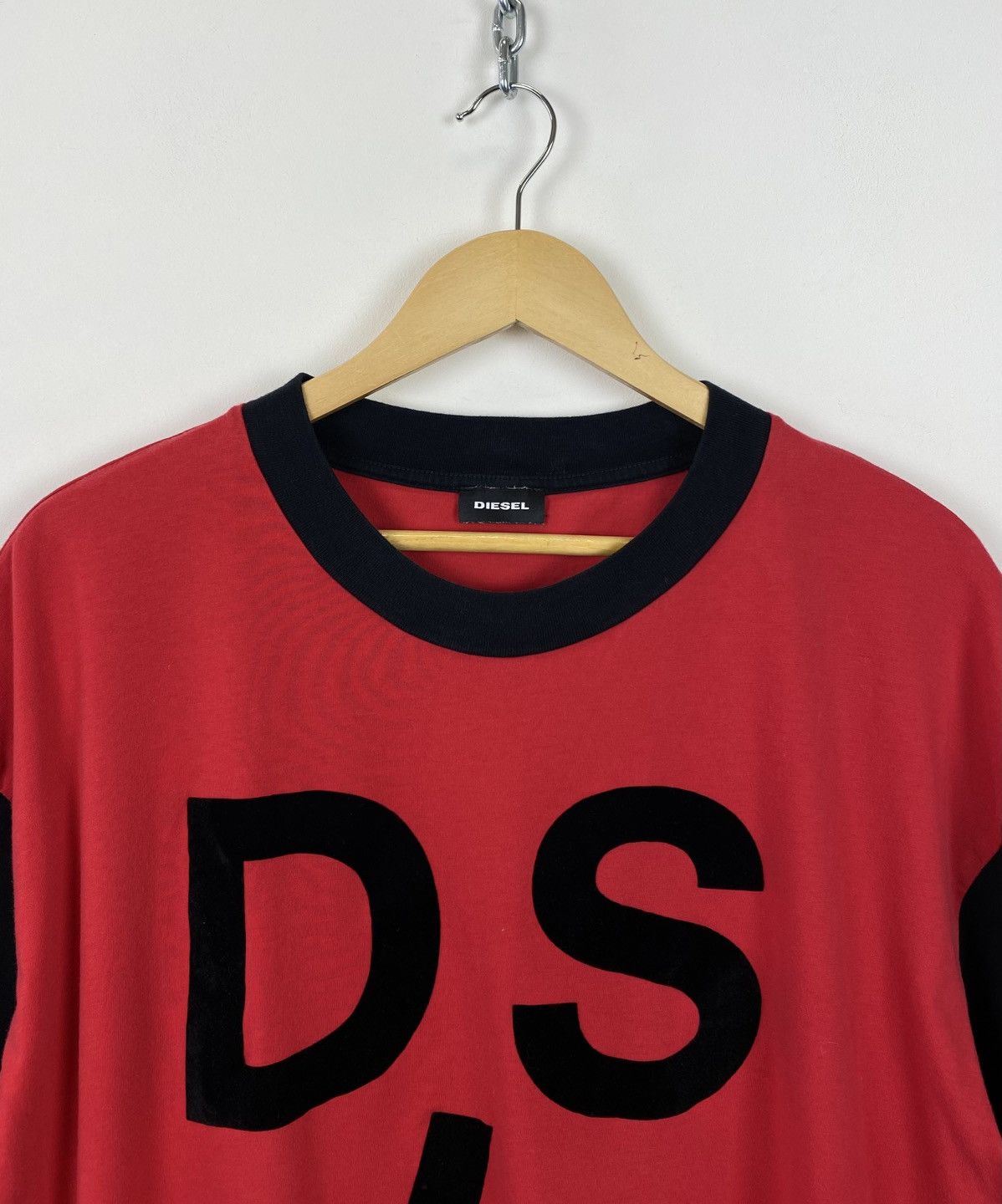 Diesel Diesel Big Logo Y2K T-Shirt Oversized Baggy Size XXL Red Top Size US XXL / EU 58 / 5 - 2 Thumbnail