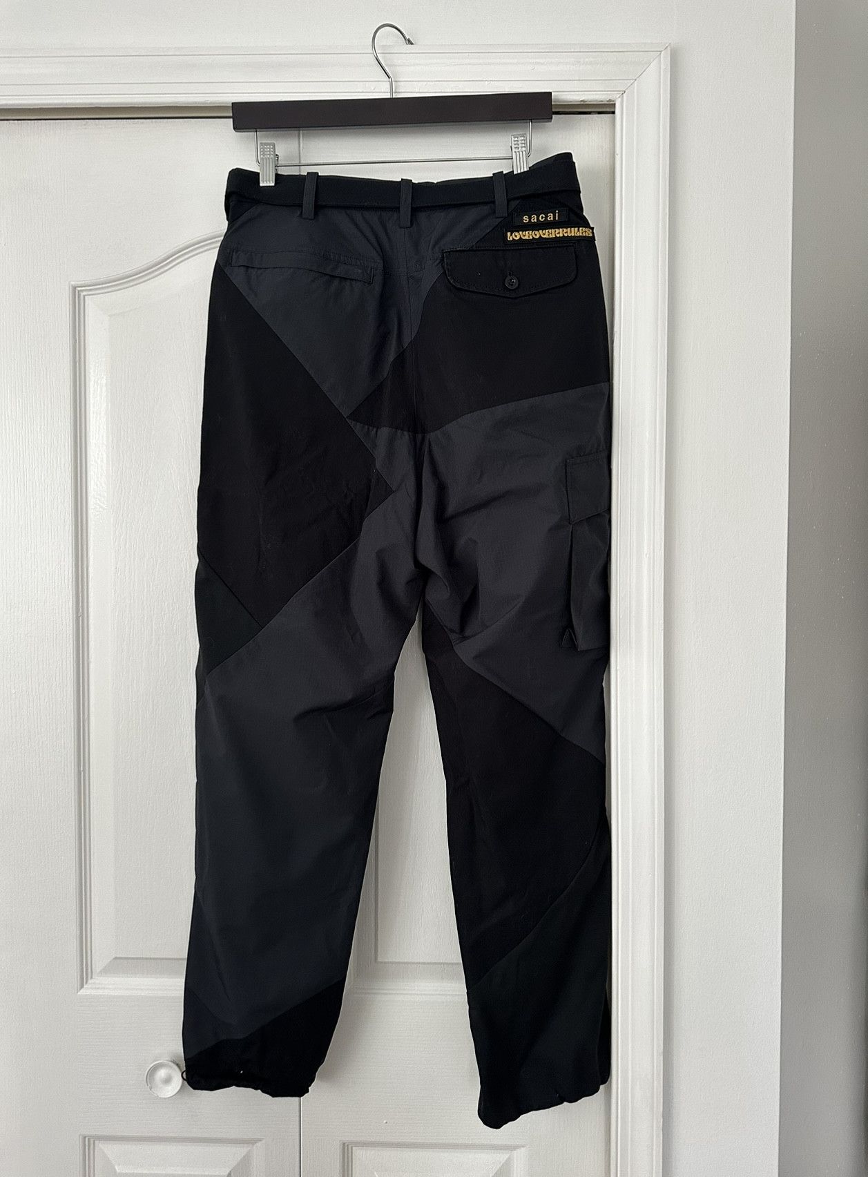 Sacai LOVEOVERRULES Hank Willis Thomas Solid Mix Cargo Pants Size US 32 / EU 48 - 6 Thumbnail