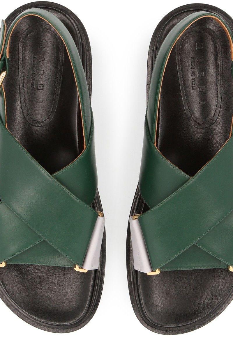 Marni o1y1025 Sandals in Emerald Green/Sky Blue Size US 5 / IT 35 - 3 Thumbnail