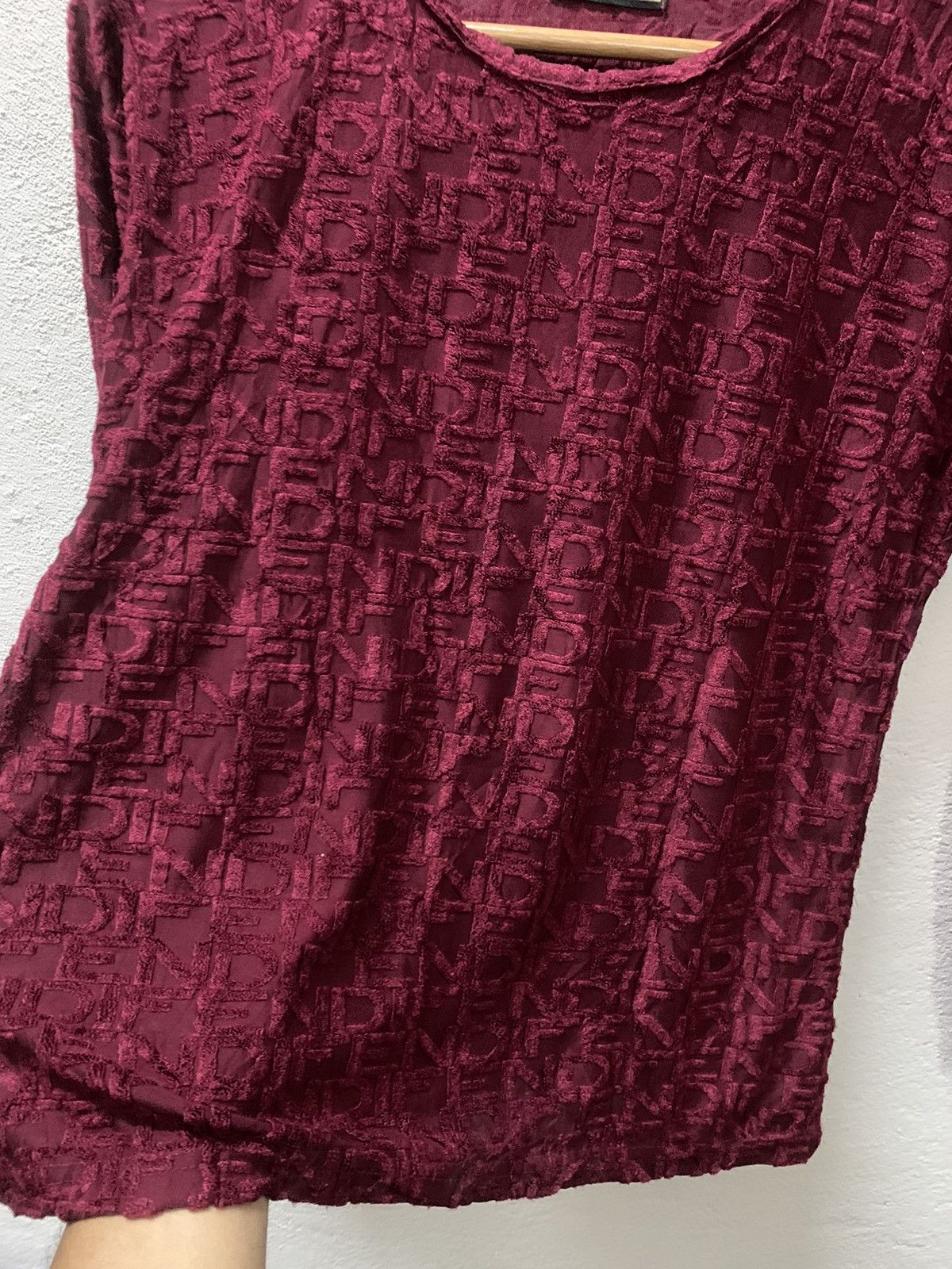 Fendi Fendi Roma Mesh Top Long Sleeve Monogram Script Size S / US 4 / IT 40 - 9 Thumbnail
