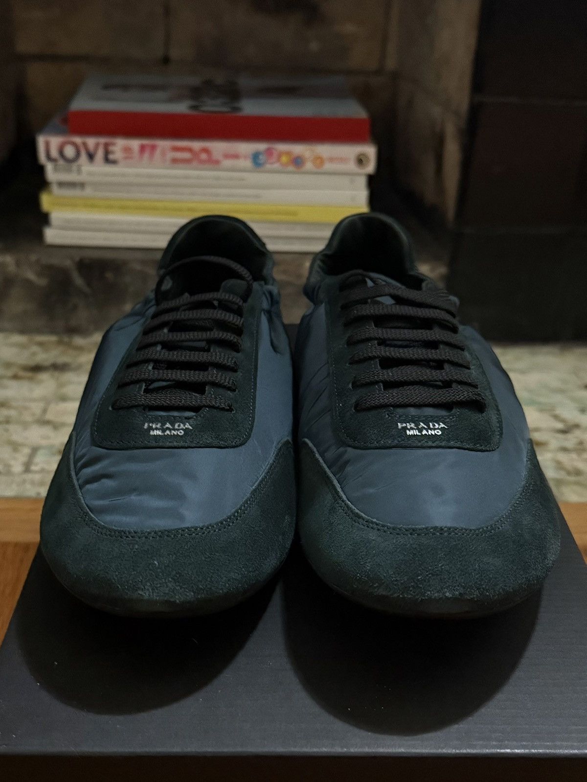 Prada Prada Green Collapse Sneaker Size US 10.5 / EU 43-44 - 4 Thumbnail