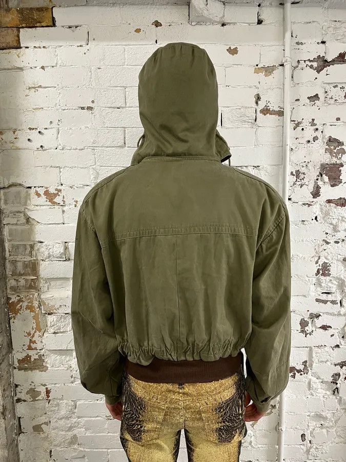 Vintage 1980s Vintage Military Green Buttoned Hooded Jacket Size US S / EU 44-46 / 1 - 3 Thumbnail