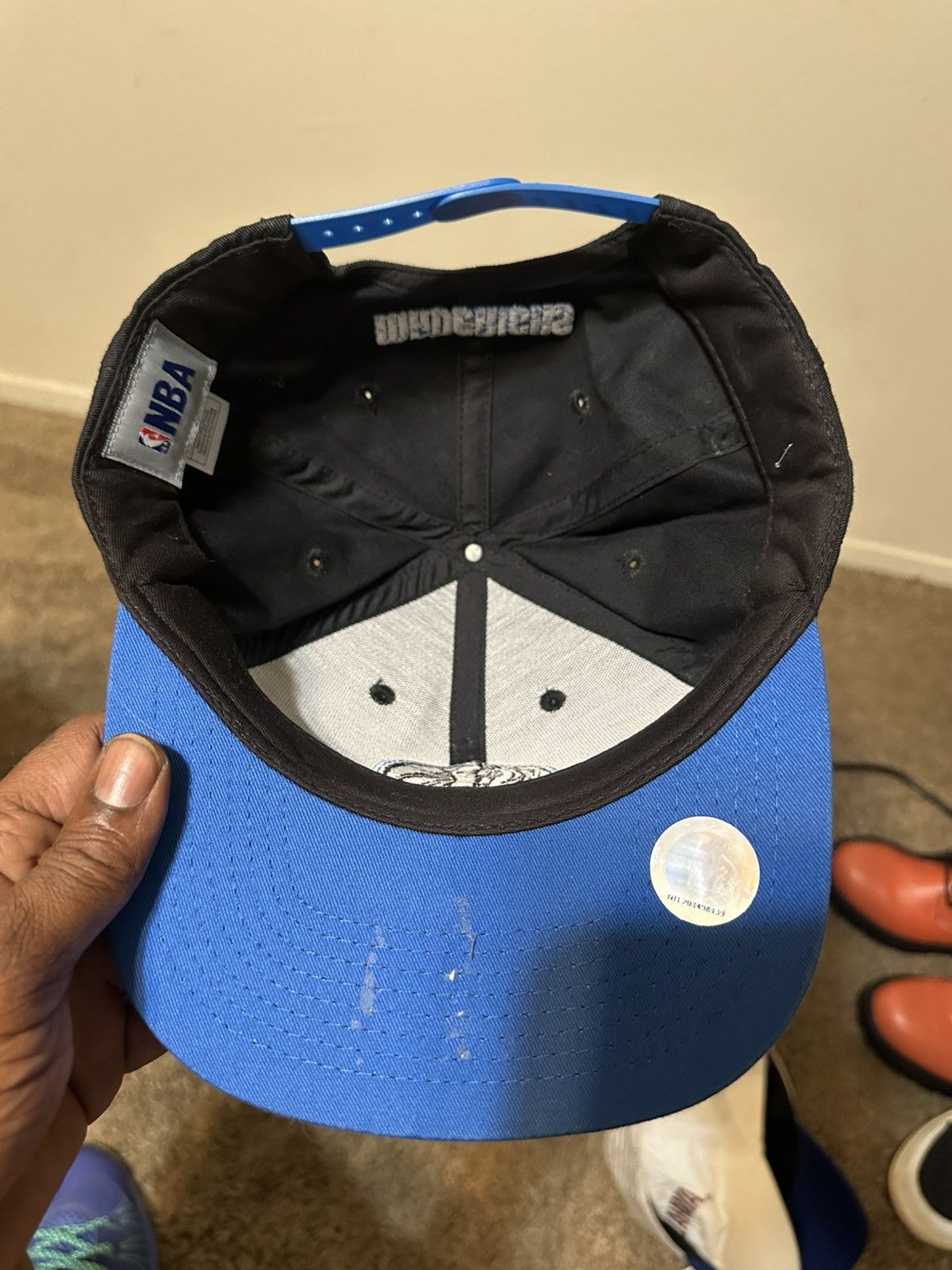 NBA Vintage NBA Dallas Mavericks “triple black” hat 00s Size ONE SIZE - 7 Thumbnail