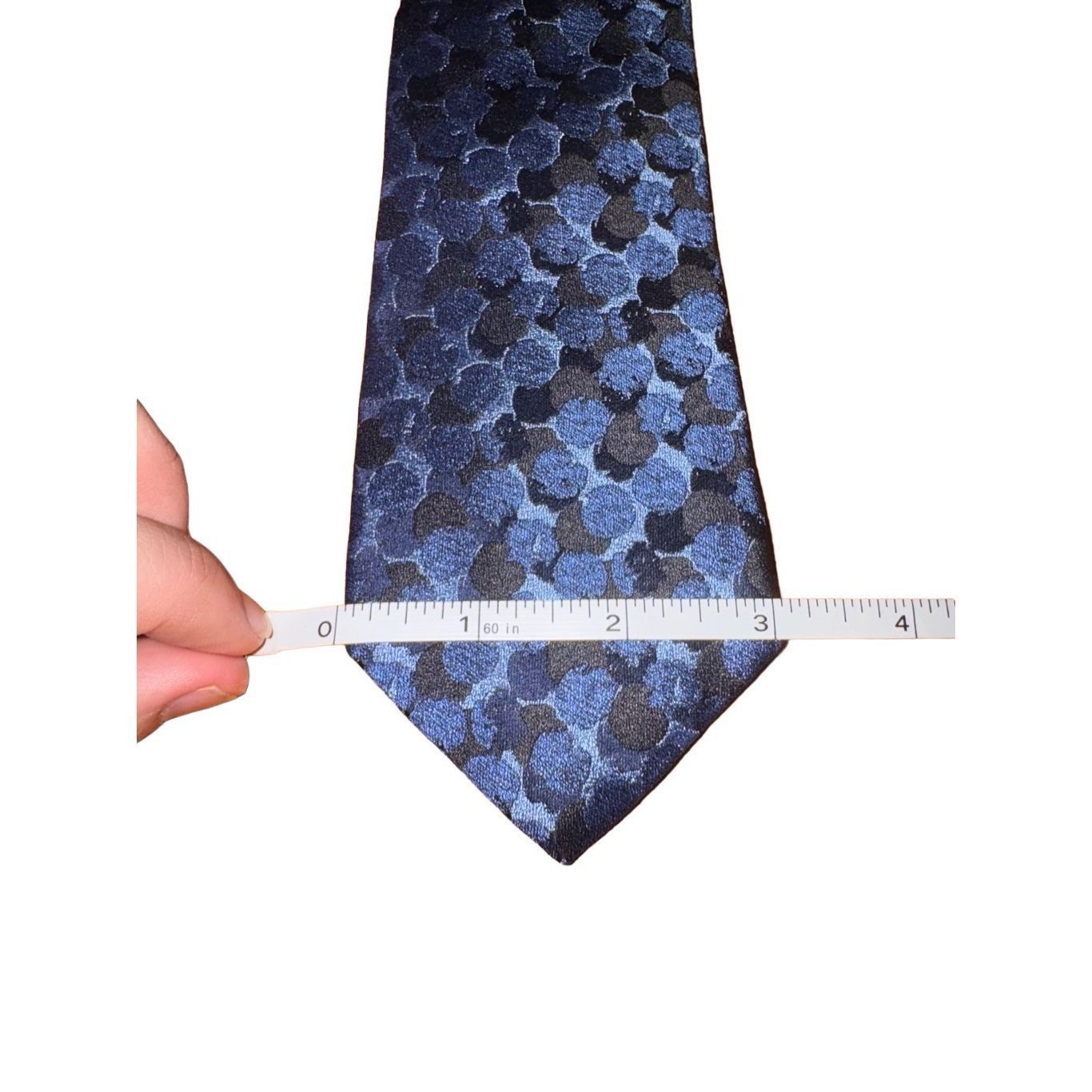 Other Dion 1967 Neckwear Navy Abstract 100% Silk Handmade Tie Size ONE SIZE - 2 Thumbnail