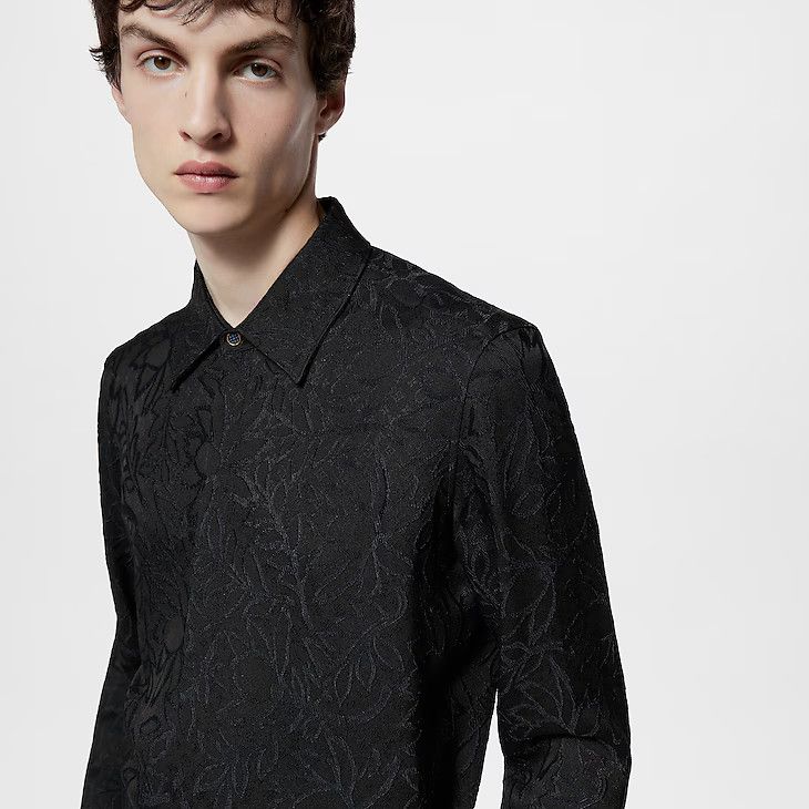Louis Vuitton Silk Blend Long-Sleeved Shirt - 39 L Size 40S - 4 Thumbnail