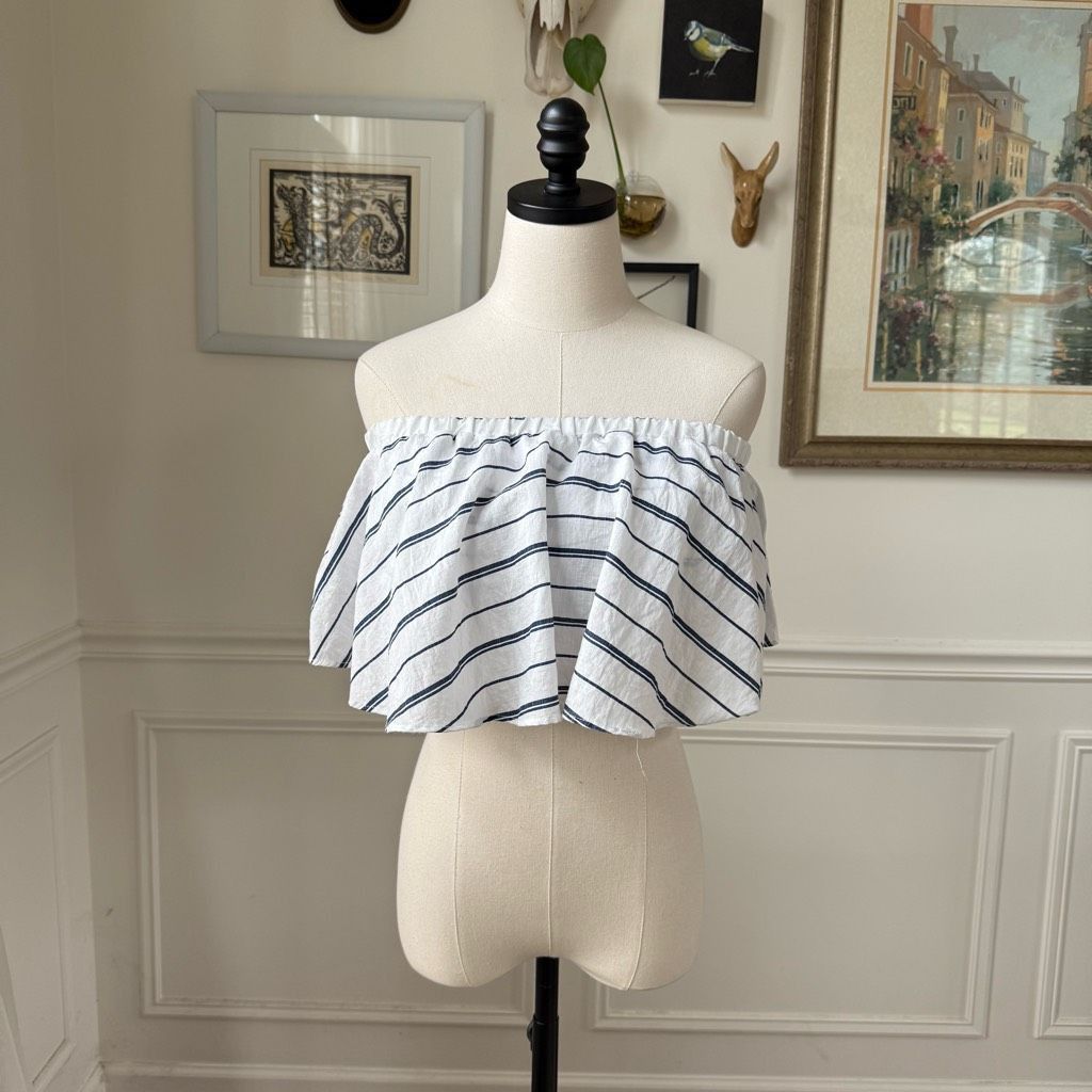 Other Helen Owen X Aqua Bandeau Ruffle Tube Too Cropped M Size M / US 6-8 / IT 42-44 - 2 Thumbnail