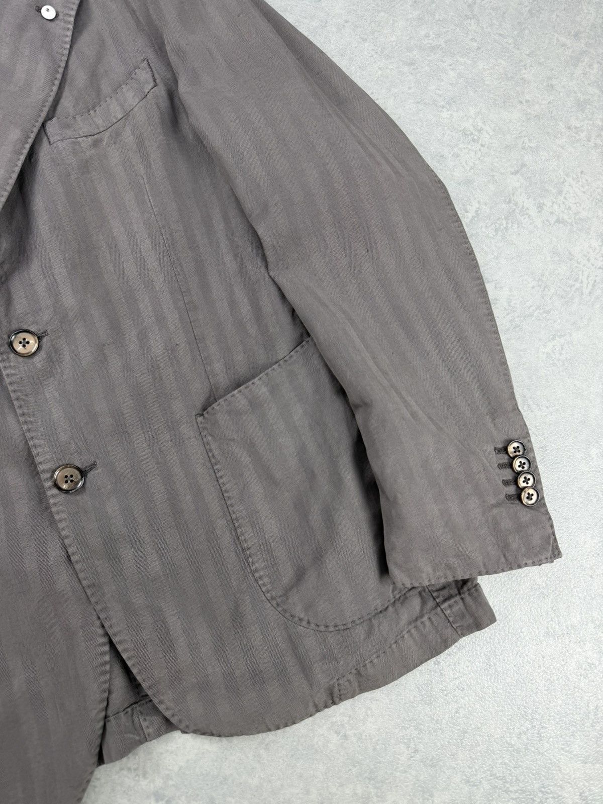 L.B.M. 1911 L.B.M. 1911 Blazer Jacket Italy Herringbone Cotton Size 50 Size 40R - 2 Thumbnail