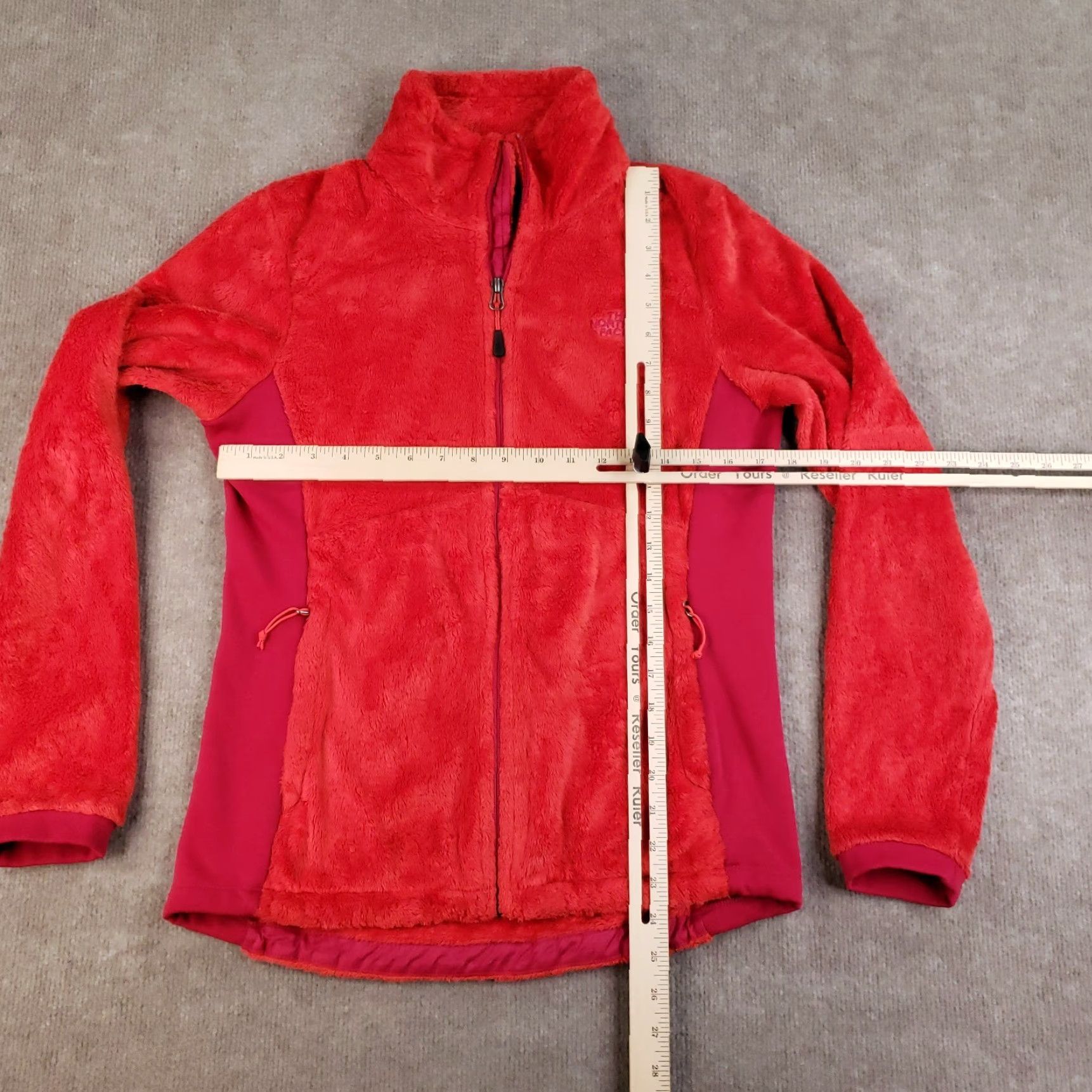 The North Face VINTAGE? No. The North Face Tech Osito Jacket Womens Medium Orange Fuzzy Fleece Full Zip Outdoors Size M / US 6-8 / IT 42-44 - 2 Thumbnail