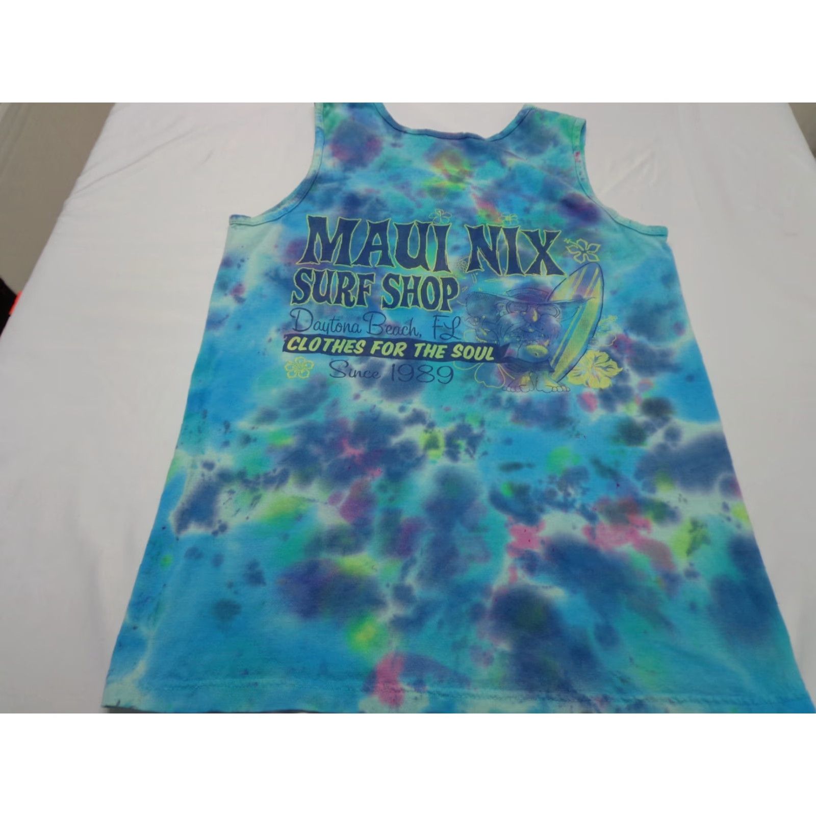 Comfort Colors Maui Nix Surf Shop Tie Dye Tank Top Sleeveless Shirt Size Small Size US S / EU 44-46 / 1 - 7 Thumbnail