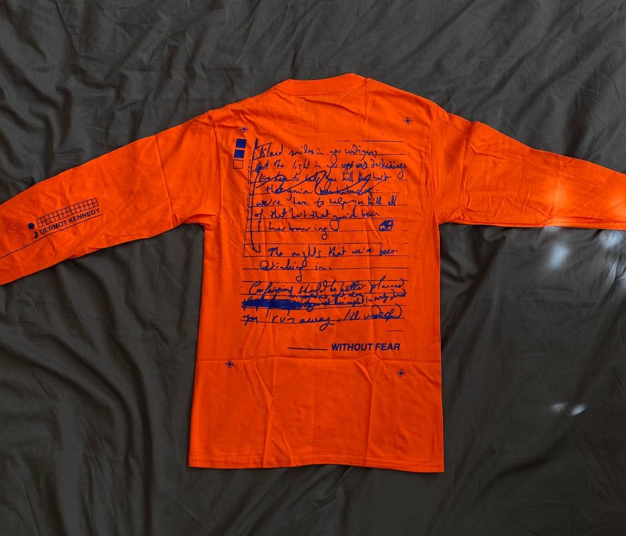 Band Tees Dermot Kennedy Longsleeve Lyric Tee Orange Size US S / EU 44-46 / 1 - 5 Thumbnail