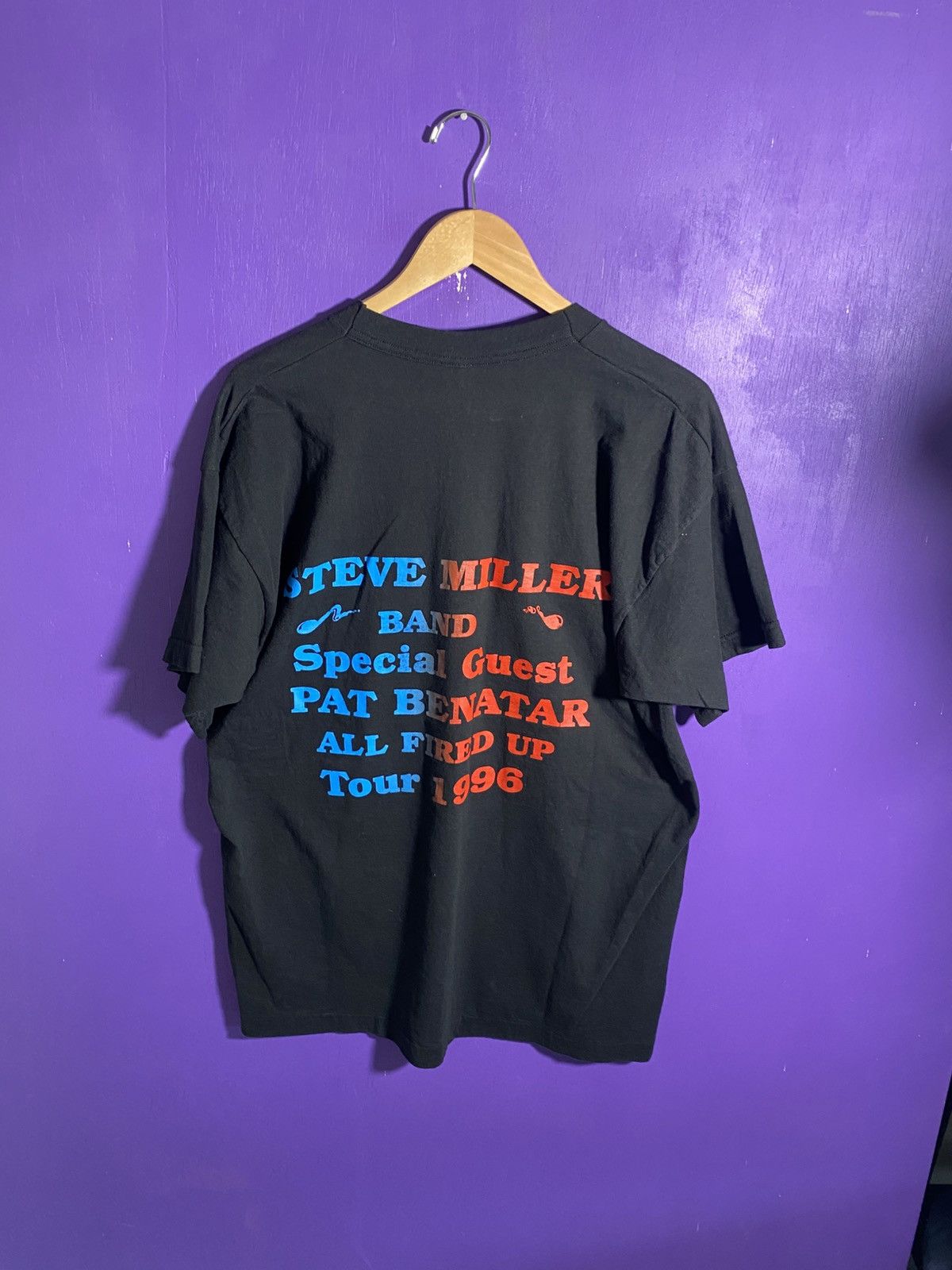 Band Tees × Vintage Vintage 1996 Steve Miller band/Pat Benatar tour tee Size US XL / EU 56 / 4 - 2 Thumbnail