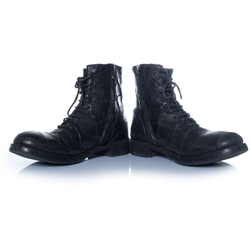 Premiata Premiata X Isaac Sellam, Croc biker boots Size US 11 / EU 44 - 3 Thumbnail