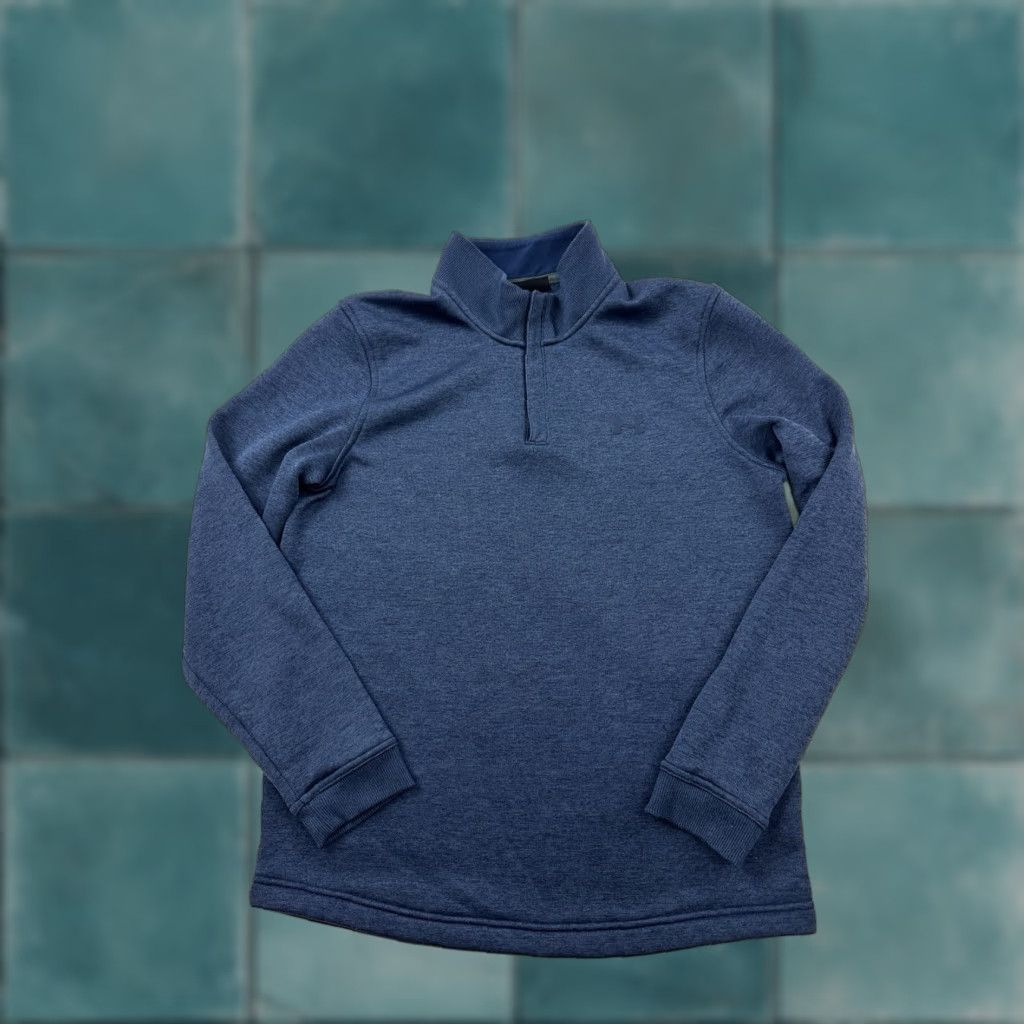 Under Armour Under Armour Sweatshirt Mens M Blue Golf Pullover 1/4 Zip Loose Fit Shirt Mens Golf 1/4 Zip Logo Size US M / EU 48-50 / 2 - 1 Thumbnail