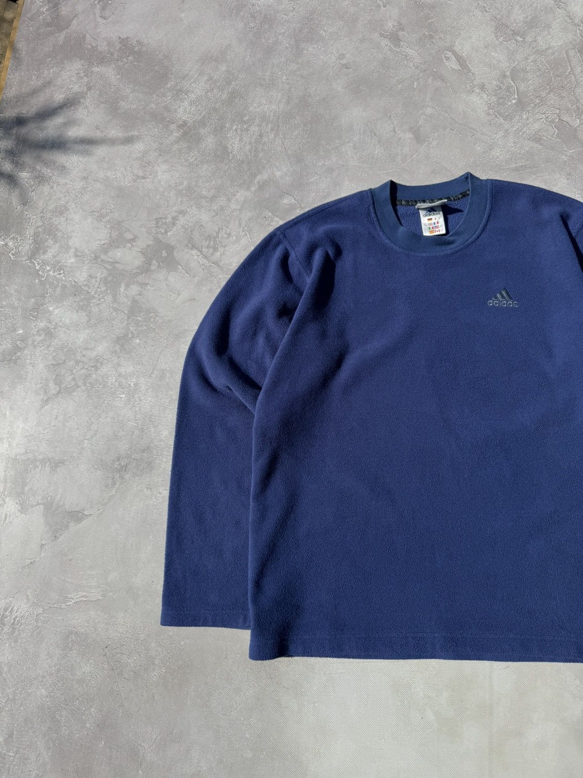 Adidas Vintage 00s Adidas Fleece Crewneck Sweatshirt Size US S / EU 44-46 / 1 - 8 Thumbnail