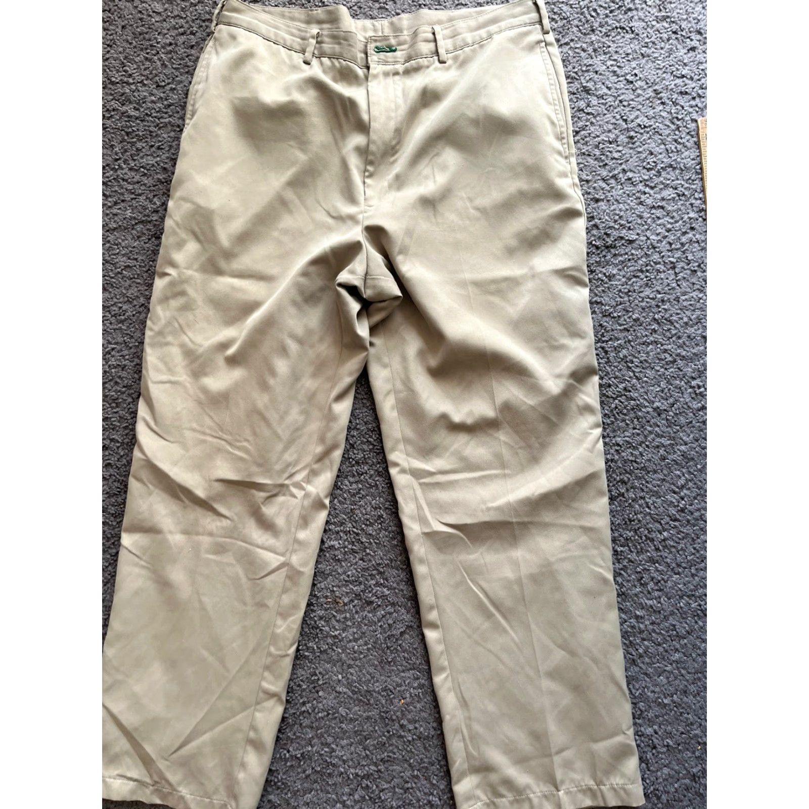 Tommy Hilfiger VINTAGE Tommy Hilfiger Mens Dress Pants 36X30 Khaki Beige 90s Classic Size US 36 / EU 52 - 4 Thumbnail