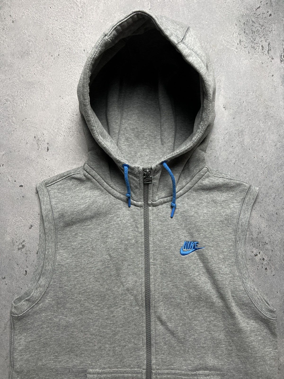 Nike Vintage 90s Nike Hoodie Vest Zip up Running Jogging Exercise Size US S / EU 44-46 / 1 - 3 Thumbnail