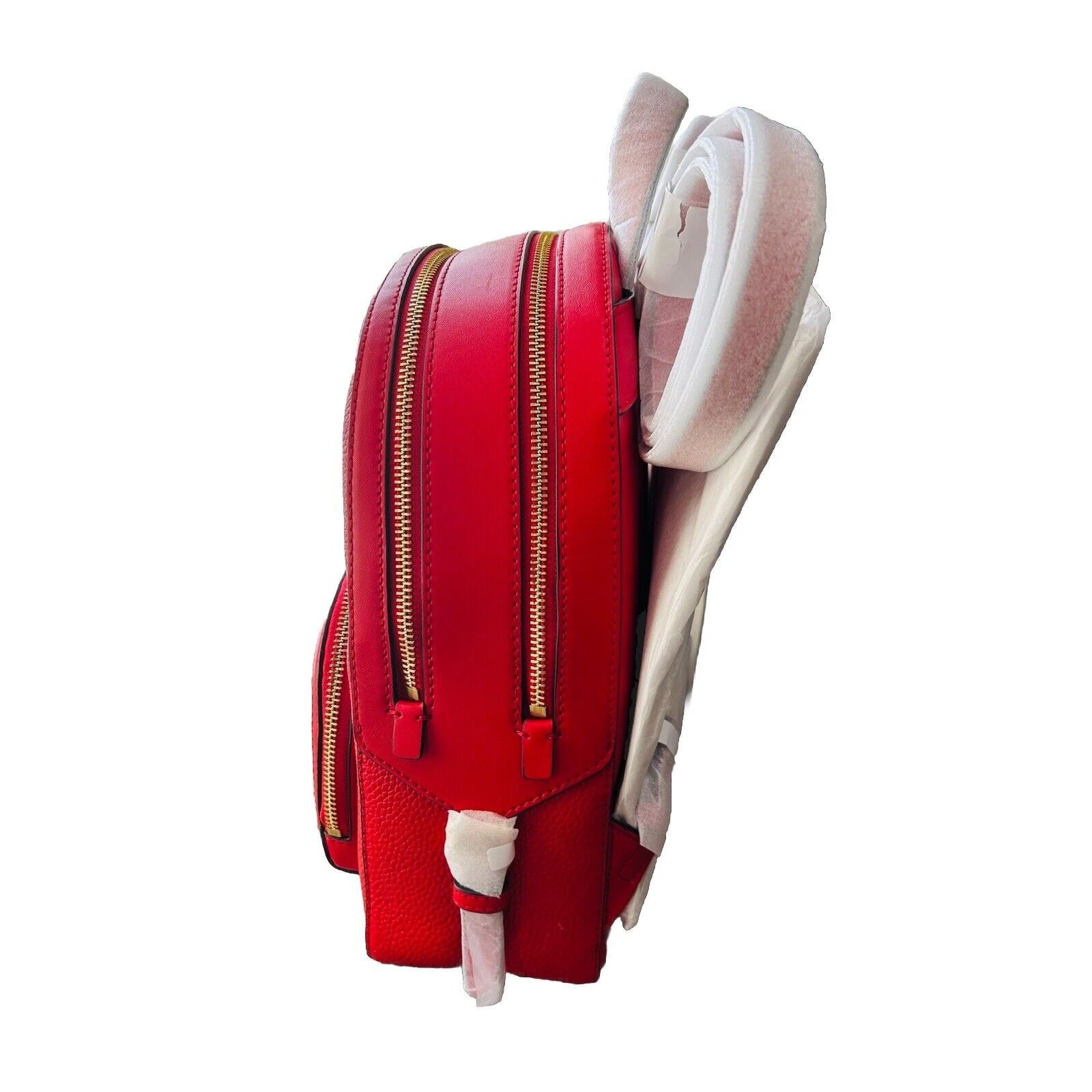 Michael Kors NWT Michael Kors Jaycee Backpack Leather Bright Red MSRP 498 Size ONE SIZE - 12 Thumbnail