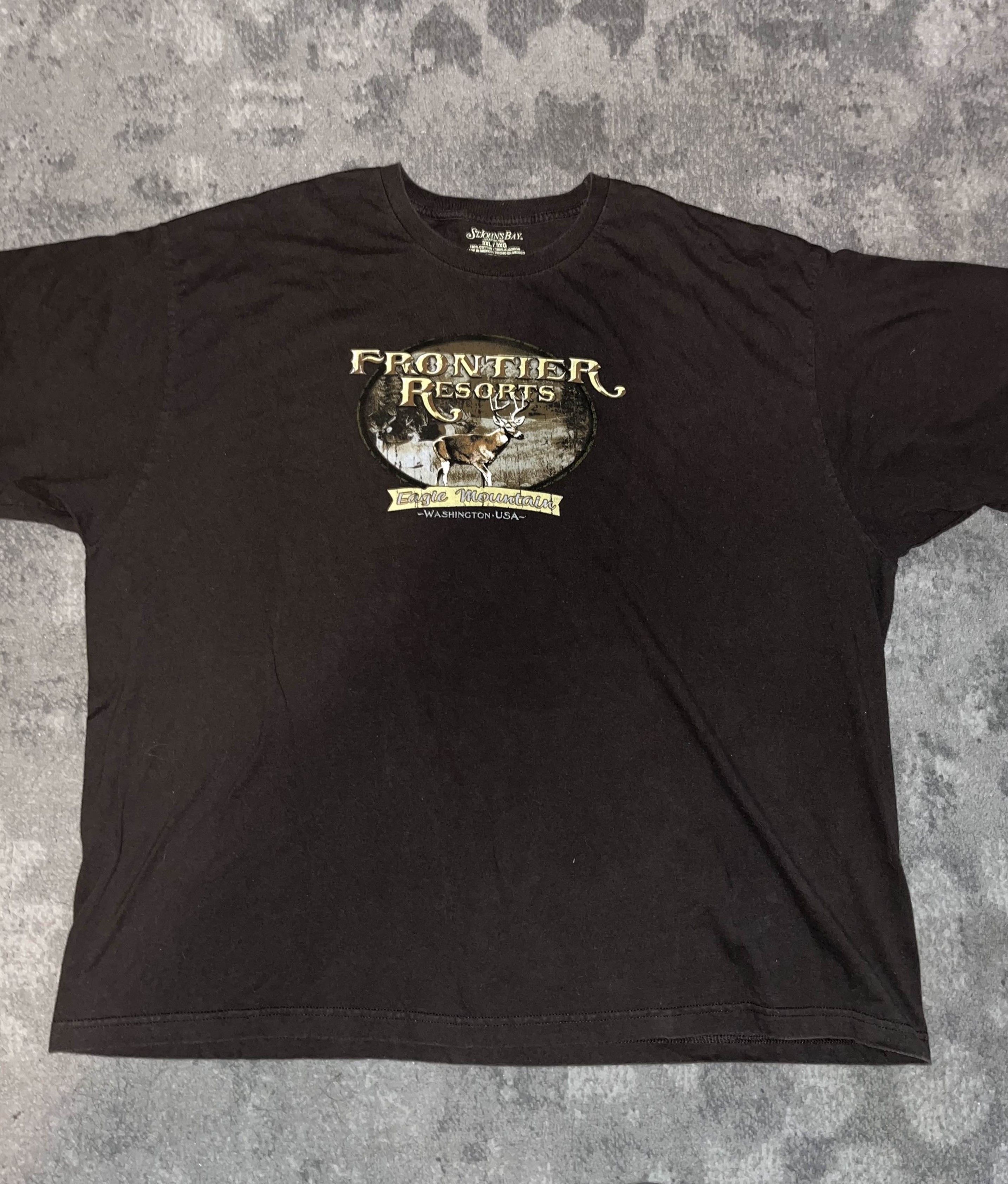 Hunter × Vintage Y2K Frontier Resorts Eagle Mountain Deer Tee Size US XXL / EU 58 / 5 - 1 Thumbnail