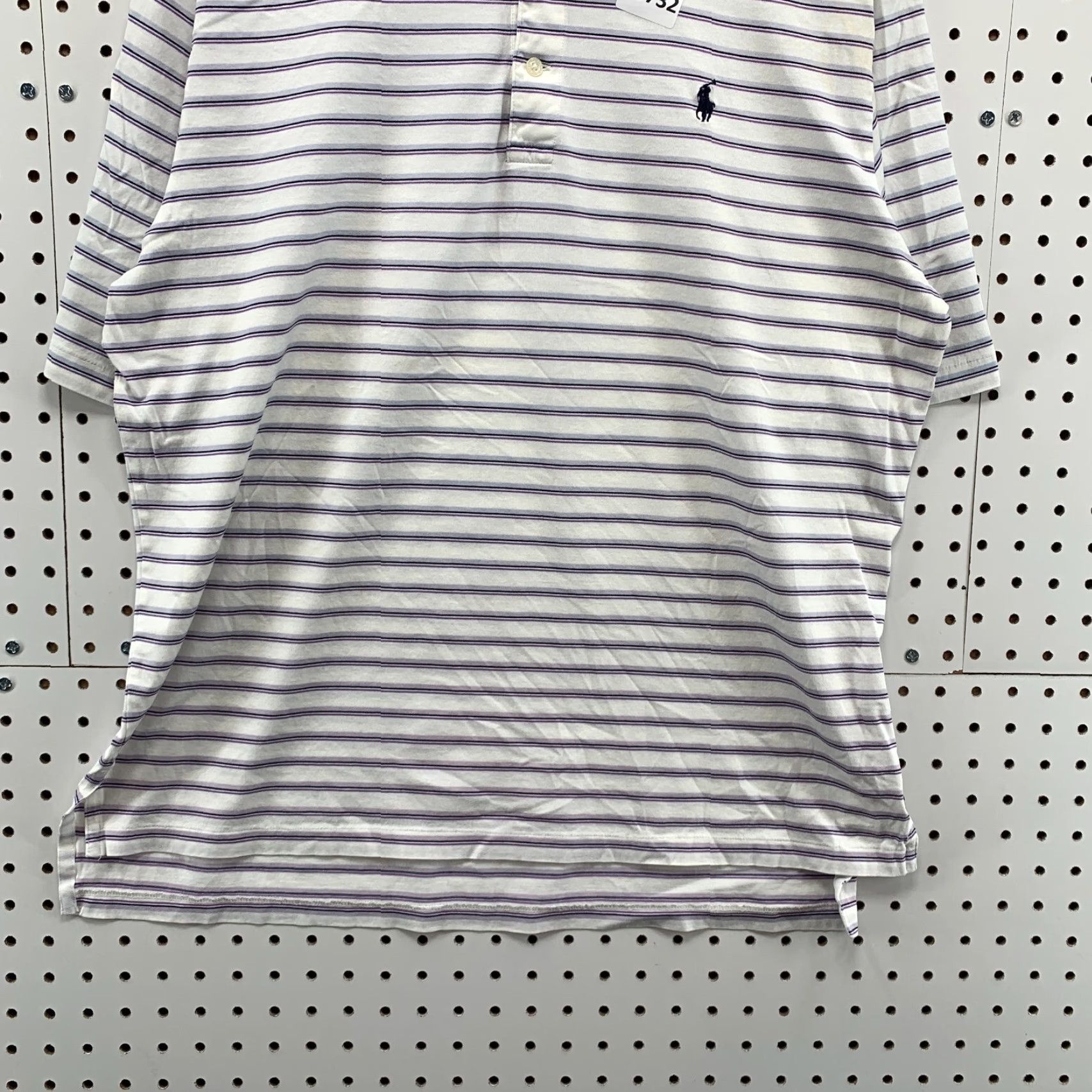 Ralph Lauren VINTAGE Ralph Lauren Polo Golf Polo Shirt White Striped Mens Large Adult L White Striped Polo Golf Mens L 90s Size US L / EU 52-54 / 3 - 6 Thumbnail