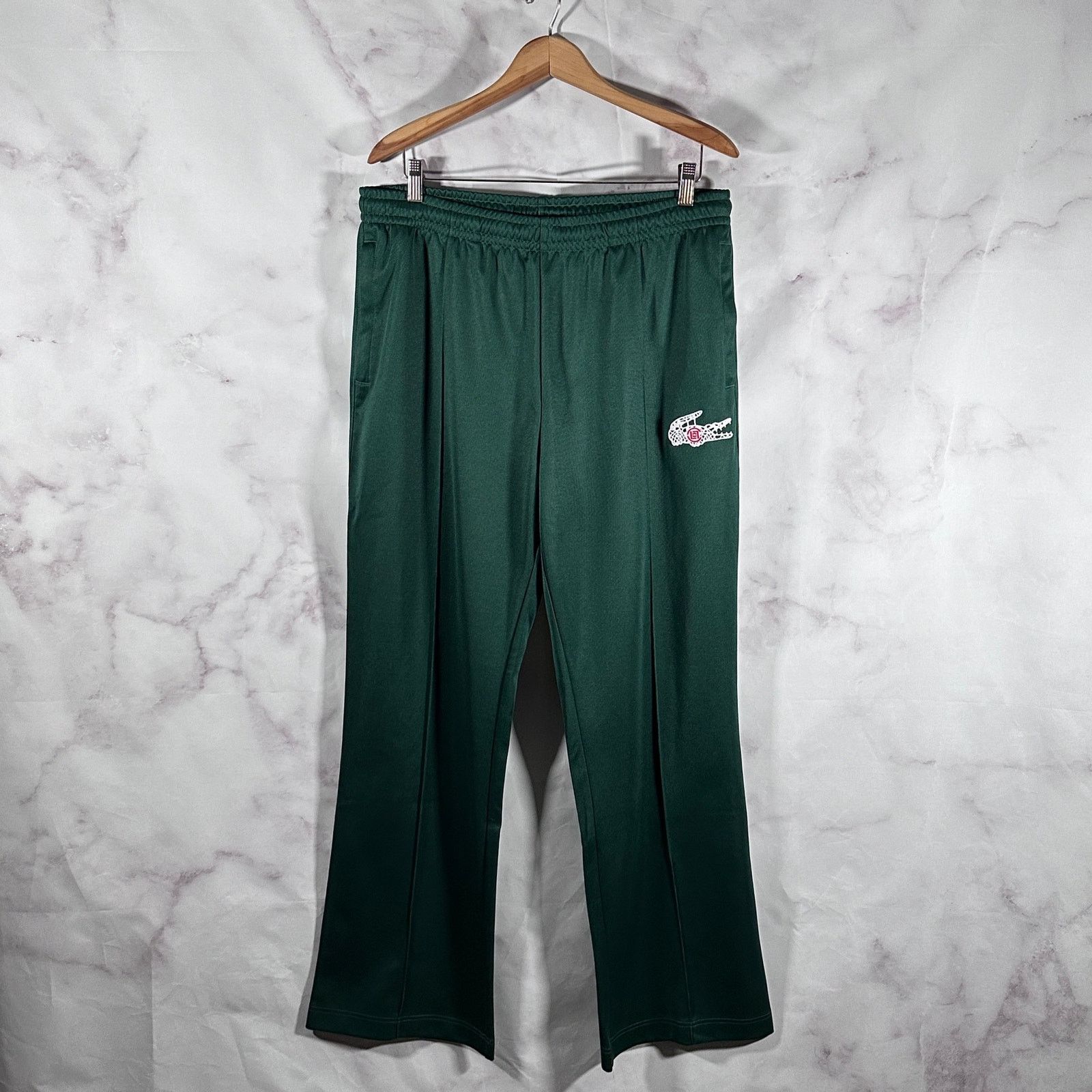 CLOT × Lacoste Green Pleated Track Pants Size US 36 / EU 52 - 1 Thumbnail