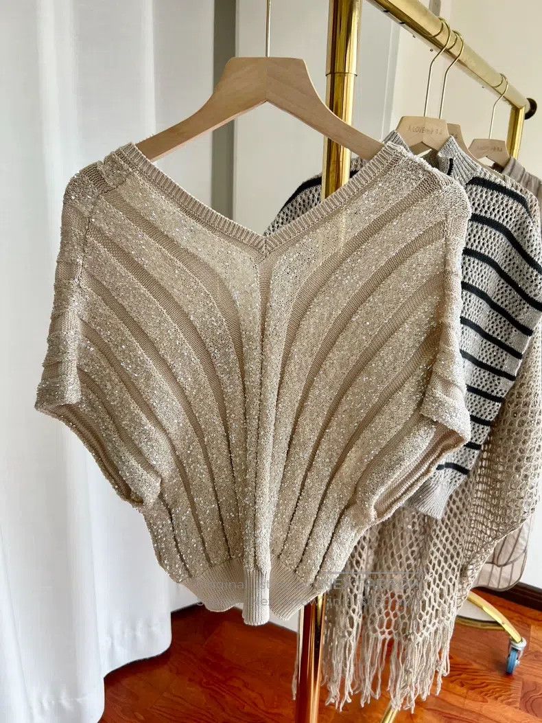 Brunello Cucinelli Brunello Cucinelli Sequin Top Size M / US 6-8 / IT 42-44 - 3 Thumbnail