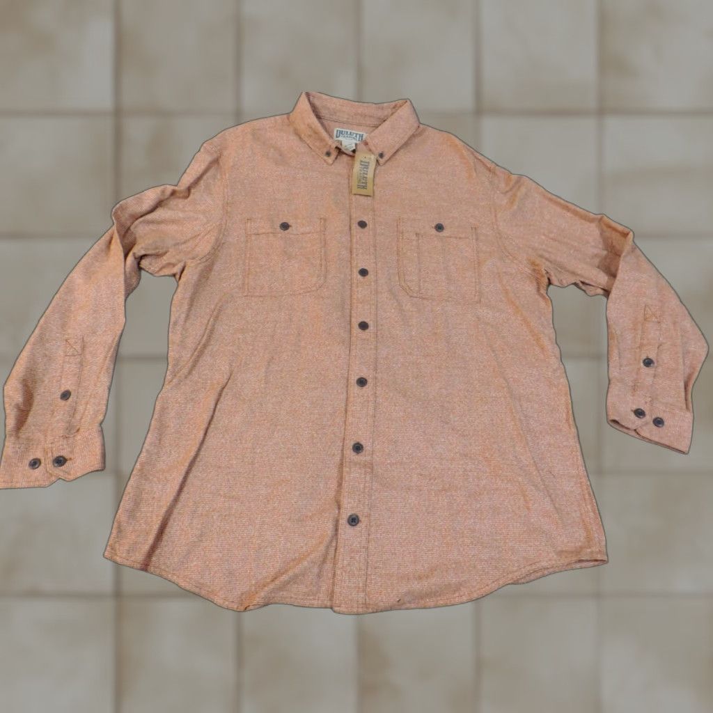 Vintage Duluth Flannel Shirt XL Tall Orange Mens Button-Up Outdoor Plaid Long Sleeve Button-Down Collar Tlarge? Size US XL / EU 56 / 4 - 1 Thumbnail