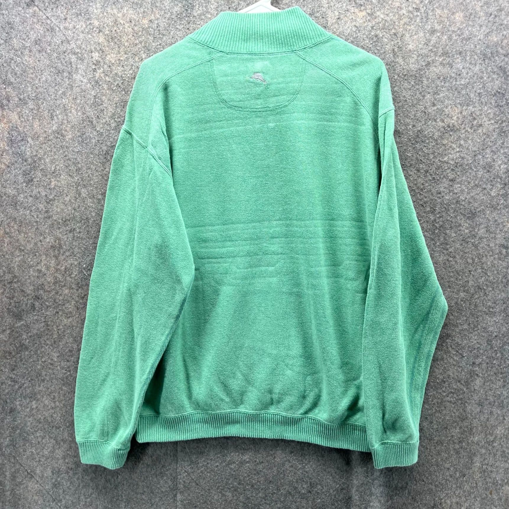 Tommy Bahama Tommy Bahama Sweater Mens Large Reversible Fleece Pullover Gray Mint Green Jersey Knit Casual Formal Long Sleeve Logo Size US XL / EU 56 / 4 - 3 Thumbnail