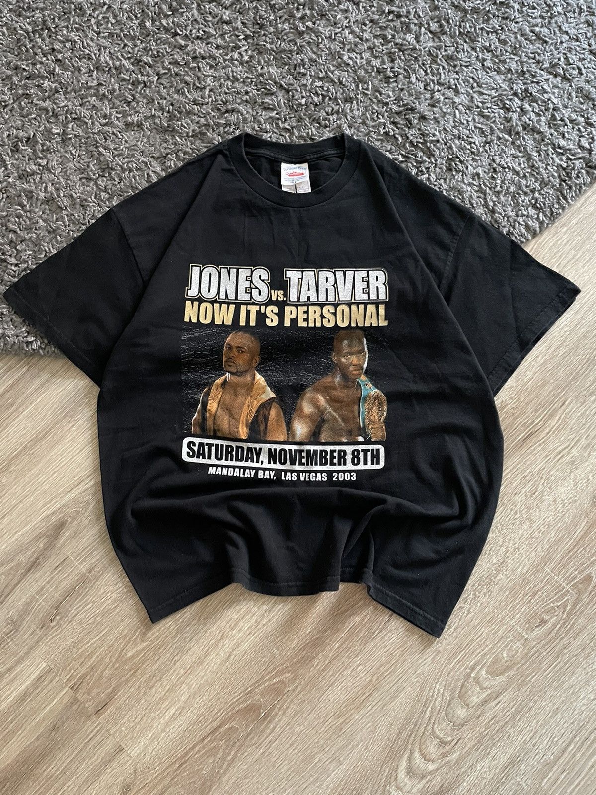 Vintage Vintage 2003 Roy Jones vs Tarver Boxing Promo T Shirt Size US XL / EU 56 / 4 - 1 Thumbnail