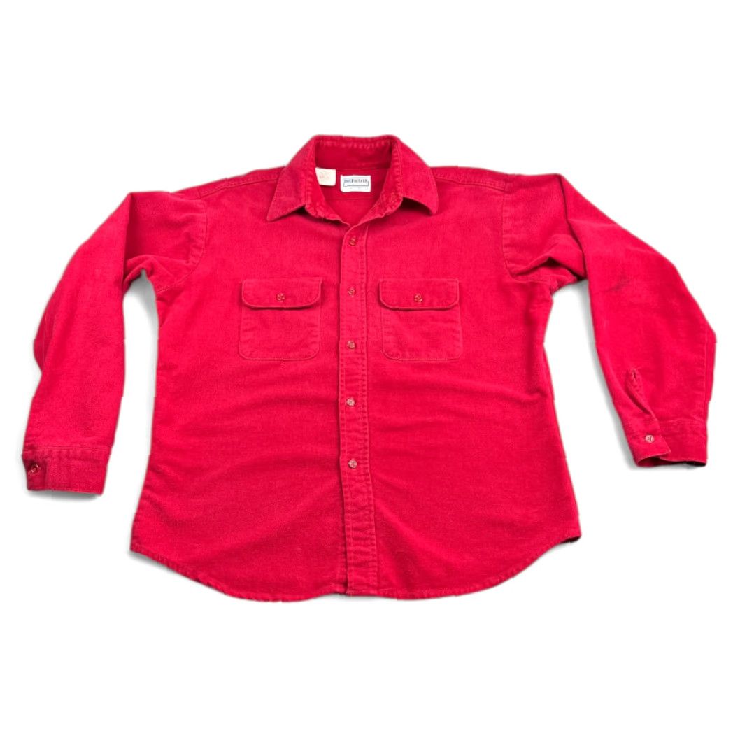 Vintage VINTAGE Five Brother Shirt Adult LARGE Red Flannel USA Union Made Barn Chore 80s Size US L / EU 52-54 / 3 - 2 Thumbnail