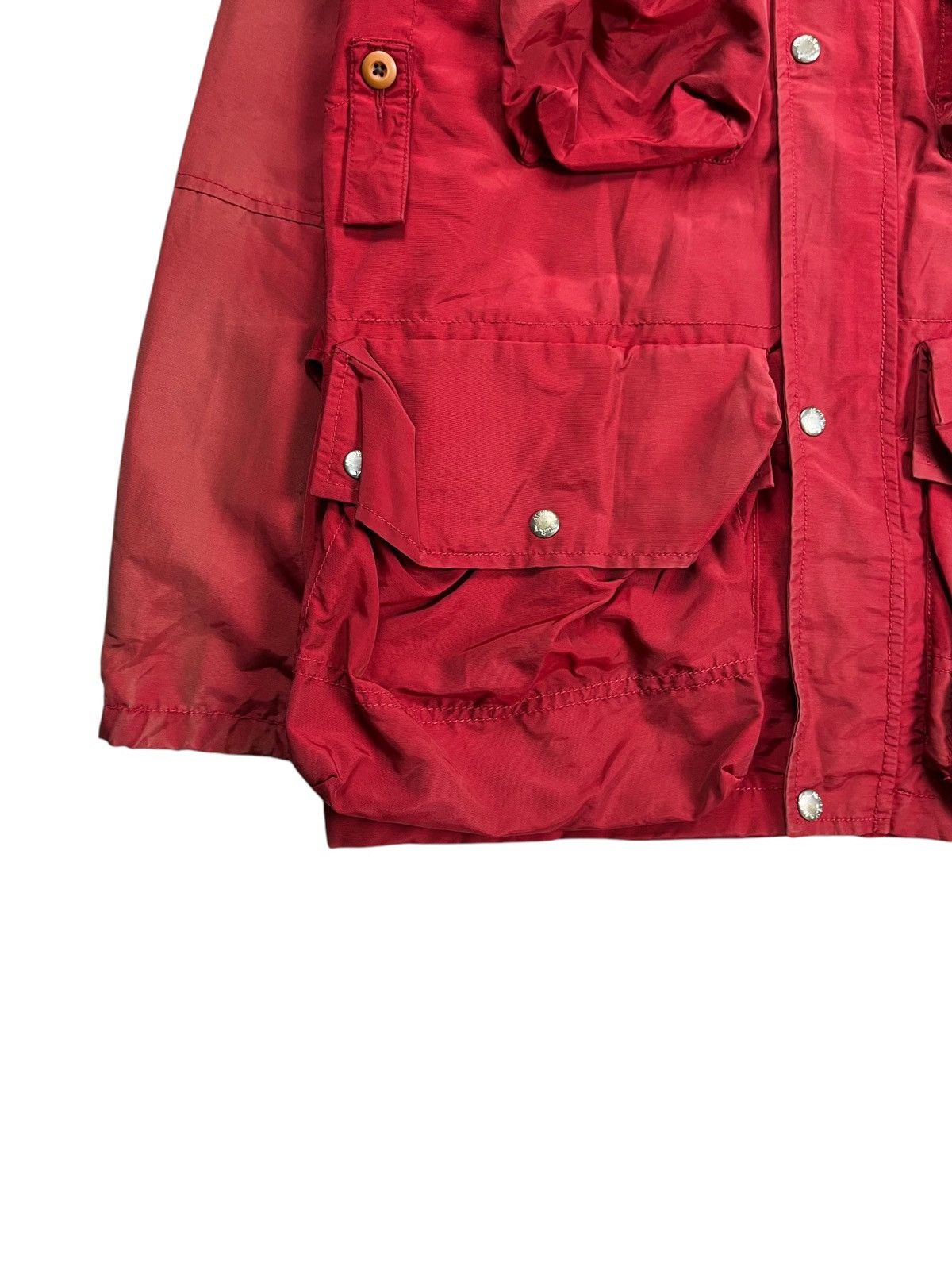 Avirex 1990s Avirex - Fishnet Masked Red Cargo Jacket Size US M / EU 48-50 / 2 - 6 Thumbnail
