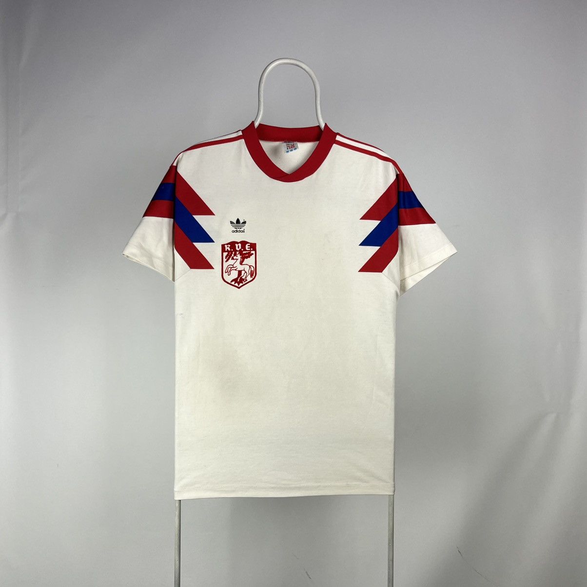 Adidas Vintage Adidas Tshirt 80s Trefoil R.V.EMSCHER Size US M / EU 48-50 / 2 - 1 Thumbnail