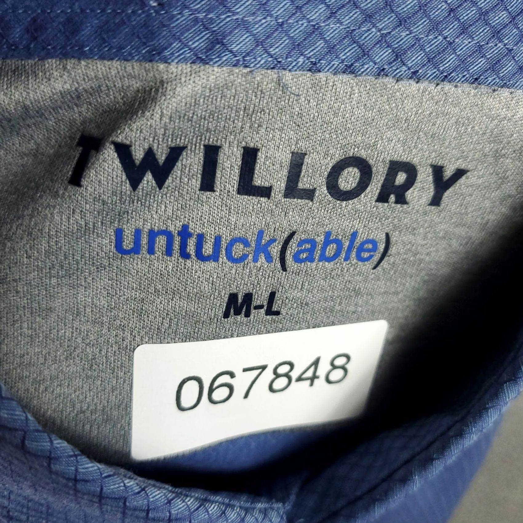 Vintage Twillory Shirt Mens M Blue Button-Up, Long Sleeve, Solid Size US M / EU 48-50 / 2 - 7 Thumbnail