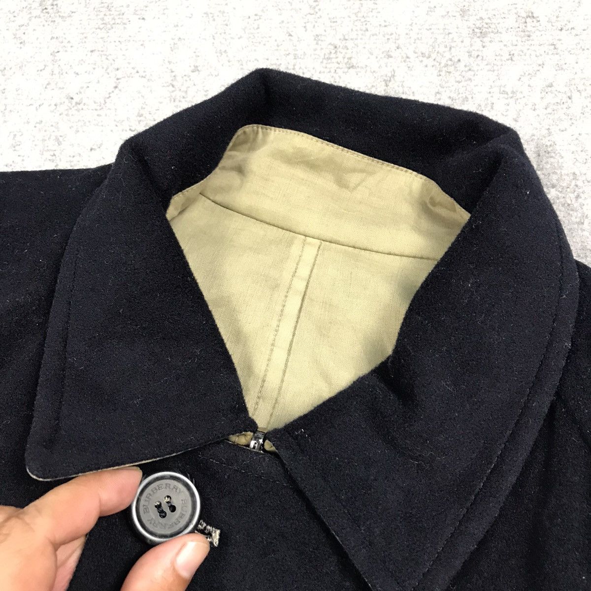 Burberry × Burberry Prorsum BURBERRY LONDON WOOL NAVY PARKAS COAT JACKET Size US L / EU 52-54 / 3 - 6 Thumbnail