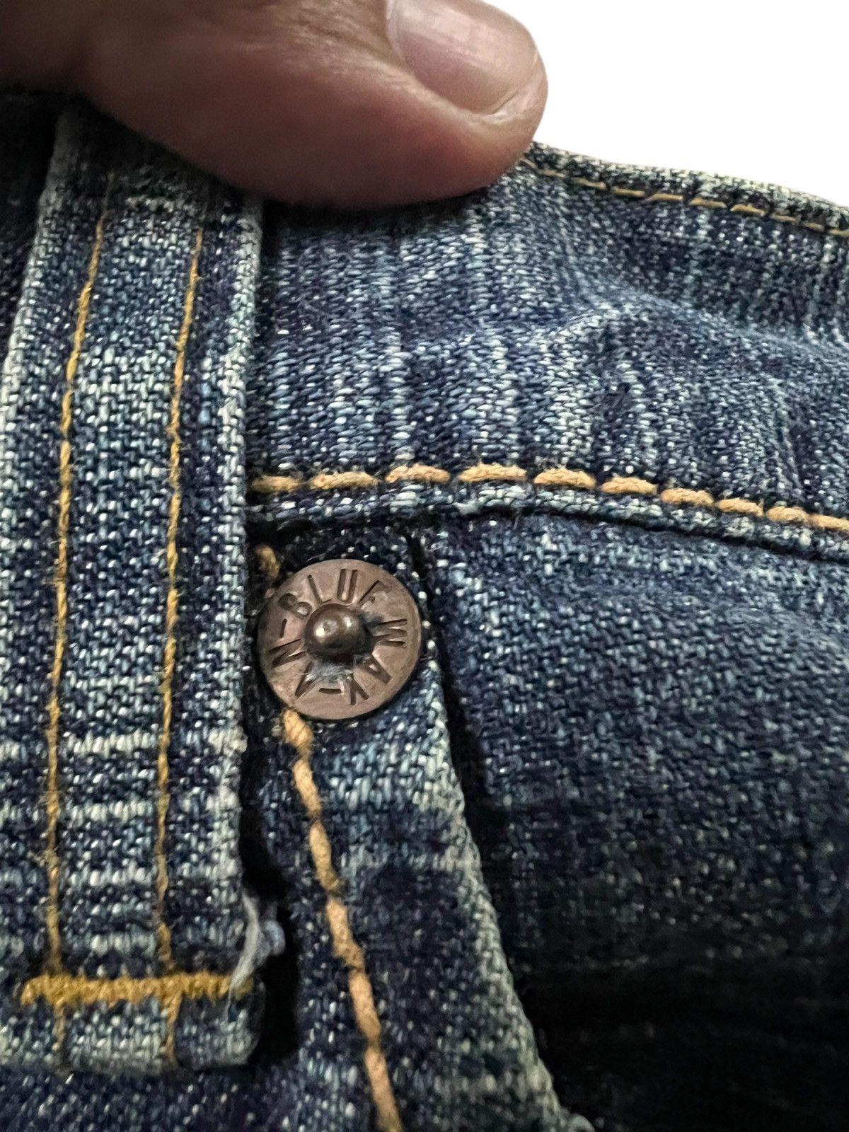 Japanese Brand 80’s Vintage Ghost Label Distress Jean Size US 31 - 10 Thumbnail