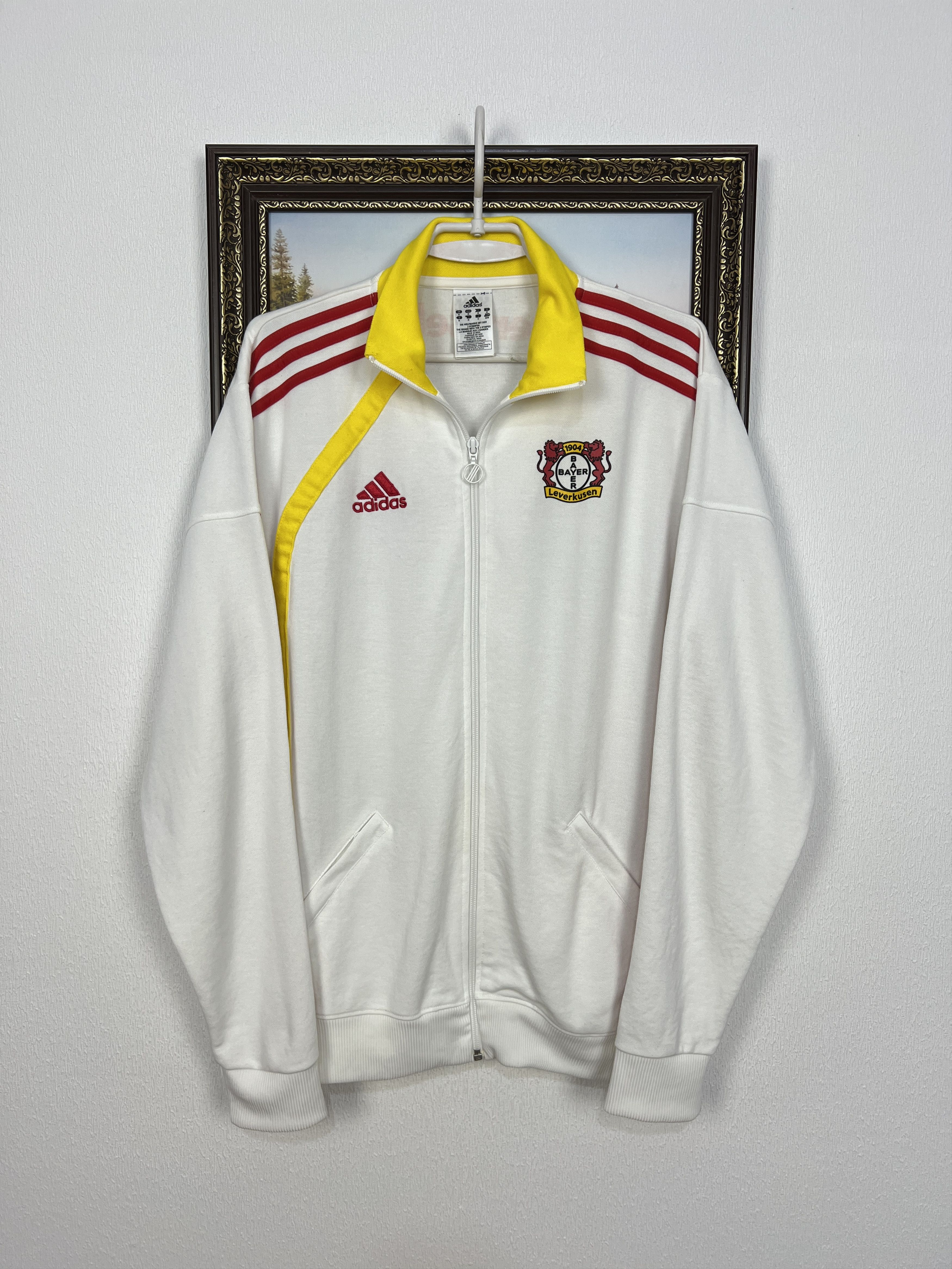 Adidas Vintage Adidas Bayer 04 Leverkusen Football Jacket Soccer Size US M / EU 48-50 / 2 - 1 Thumbnail