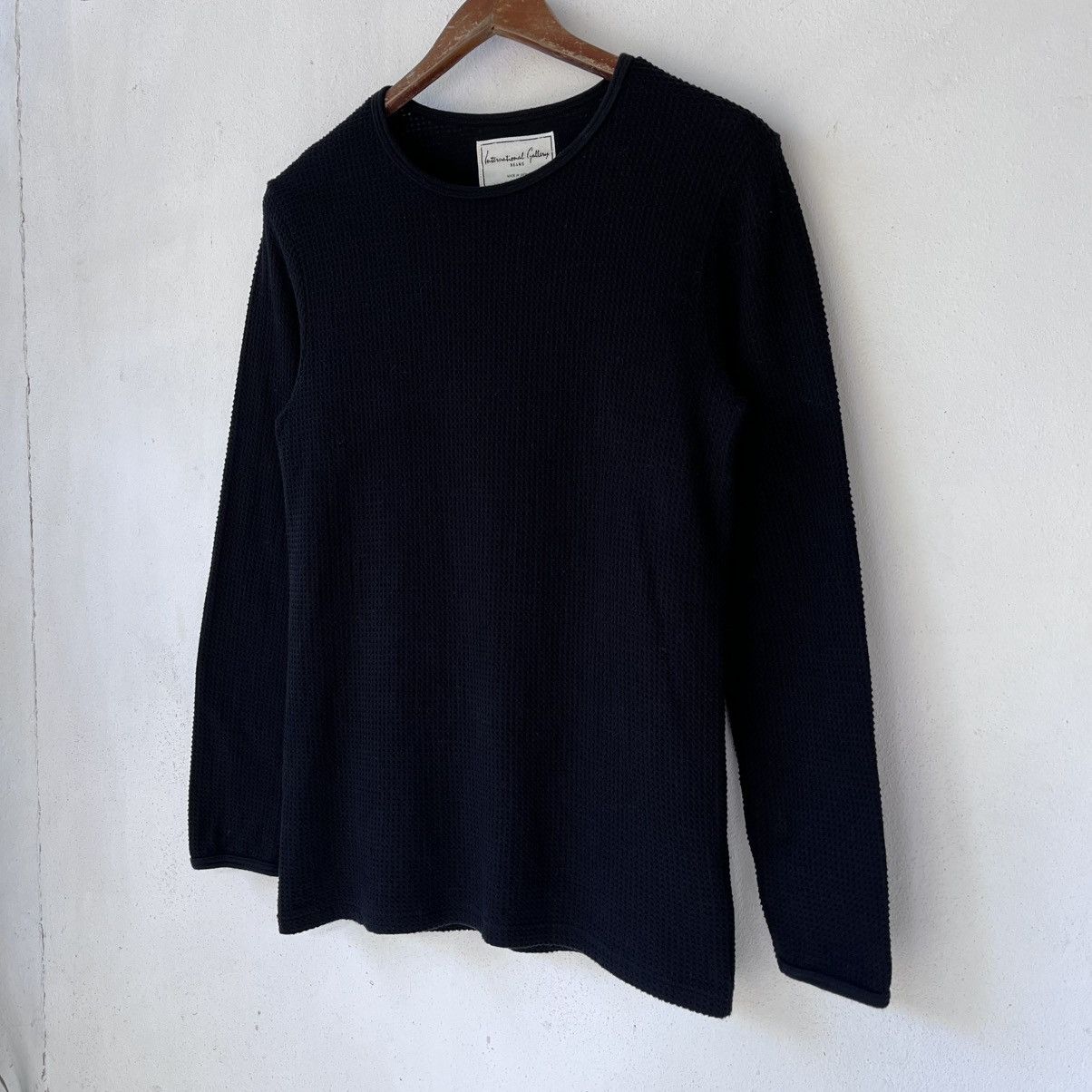 Beams Japan International Gallery BEAMS Waffle Knit Crewneck Long Sleeve Size US S / EU 44-46 / 1 - 2 Thumbnail