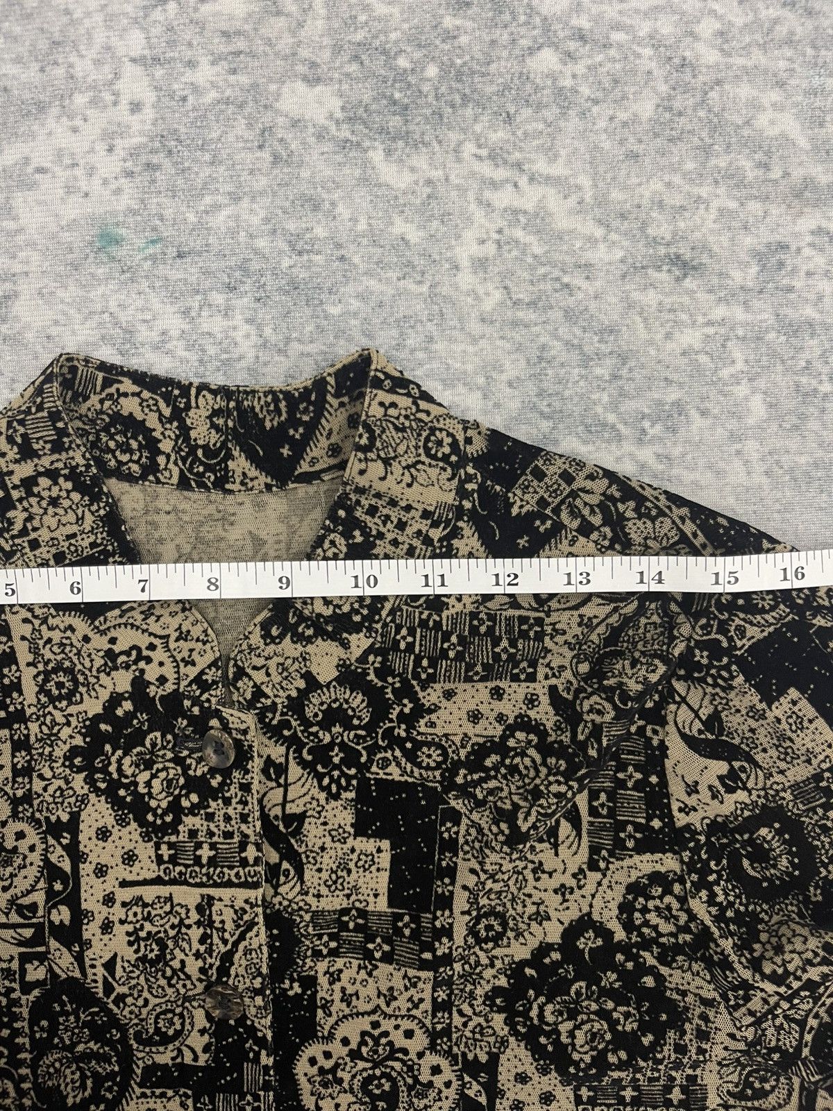 Vintage Vintage Japanese Mesh Flocked Paisley Jacket - Made in Japan Size US XL / EU 56 / 4 - 10 Thumbnail