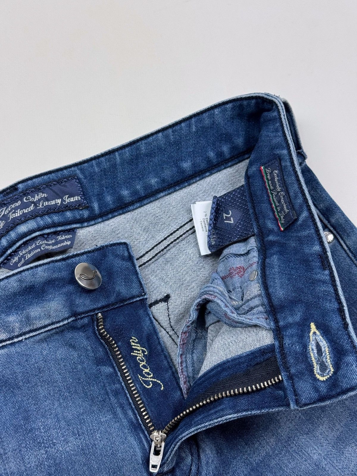 Jacob Cohen Jacob Cohen Jocelyn Slim Blue Women’s Jeans Made in Italy Size 27" / US 4 / IT 40 - 6 Thumbnail