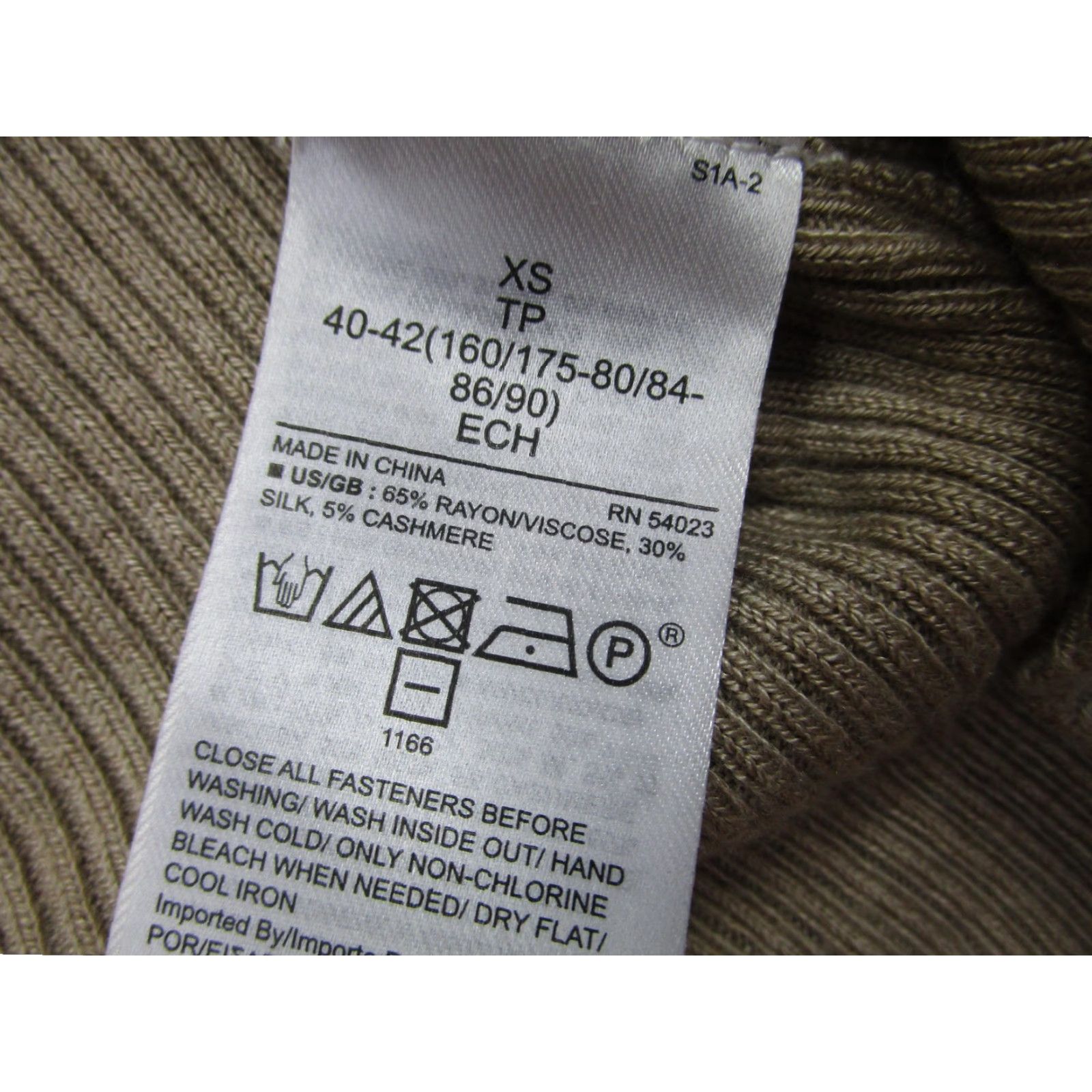 Banana Republic Banana Republic Cardigan Womens XS Beige Silk Cashmere Ribbed Academia Size XS / US 0-2 / IT 36-38 - 6 Thumbnail