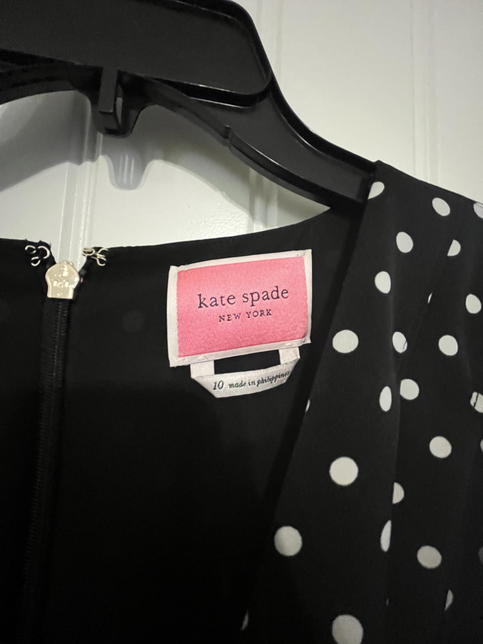 Designer EUC Chic Kate Spade Polka Dot Jumpsuit - Size 10 Size ONE SIZE - 1 Thumbnail
