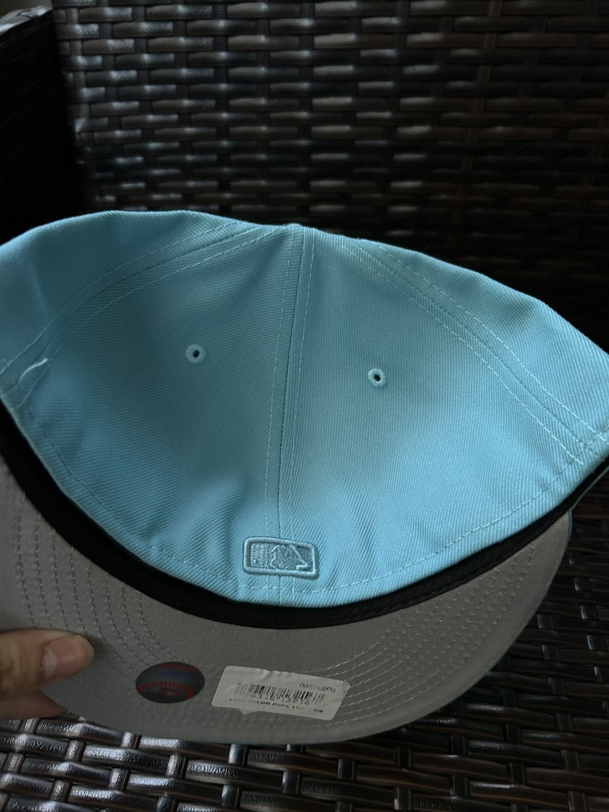 Hat Club × New Era (Sz 7 7/8) New Era 59fifty LA Dodgers Ocean Blue Seaside Size ONE SIZE - 3 Thumbnail